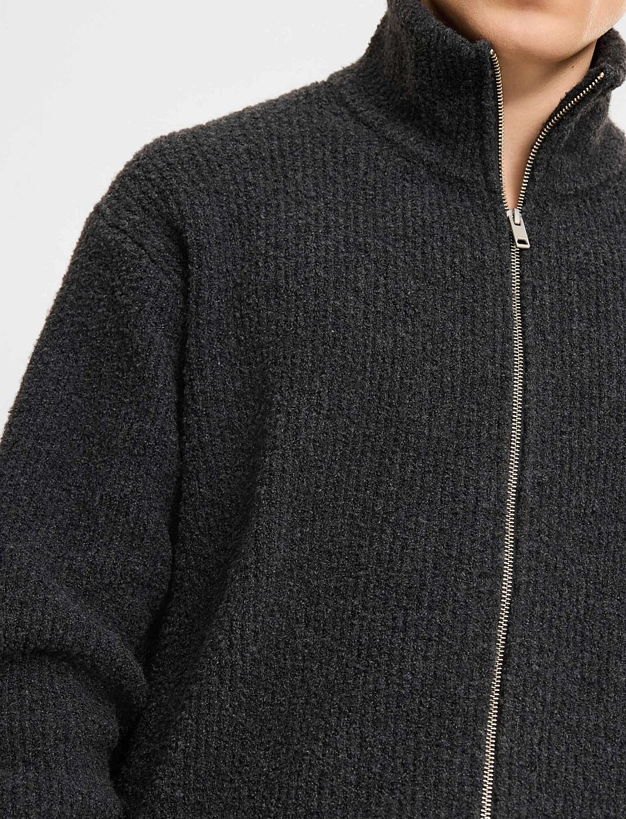 ELVINE - Joakim - cardigans - dark grey melange - 4