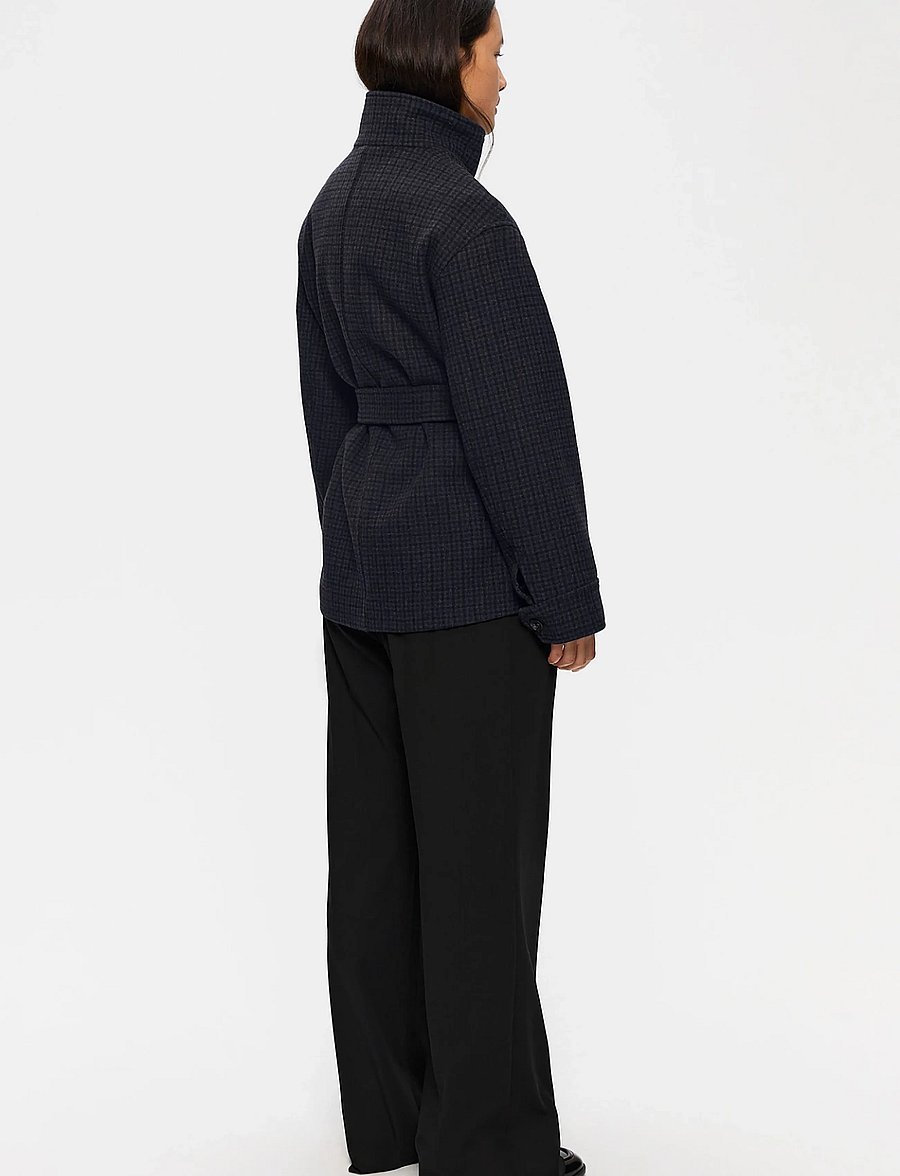 ELVINE - Alendra - winterjassen - grey check - 3