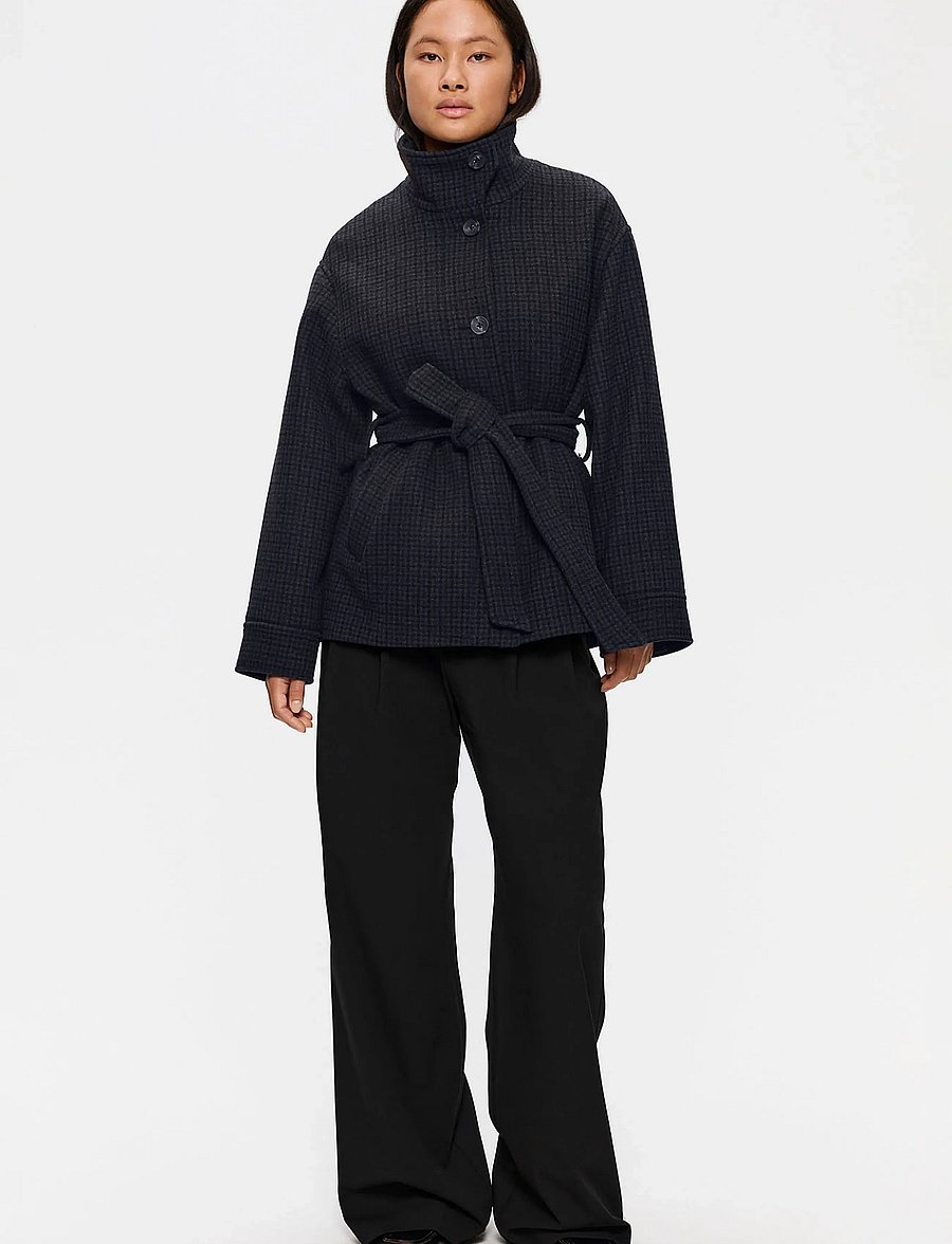 ELVINE - Alendra - winterjassen - grey check - 5