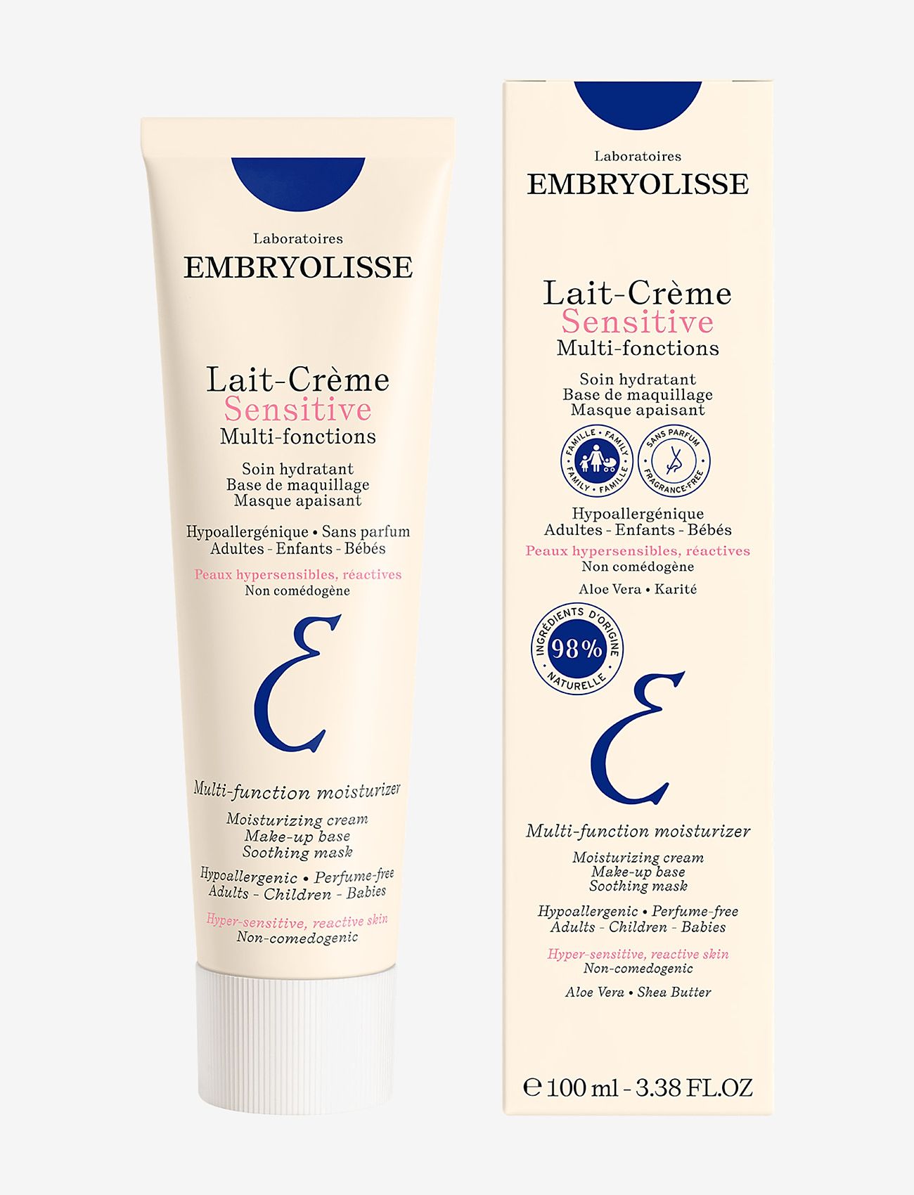 Embryolisse - Lait Crème Sensitive 100 ml - ansigspleje - clear - 1