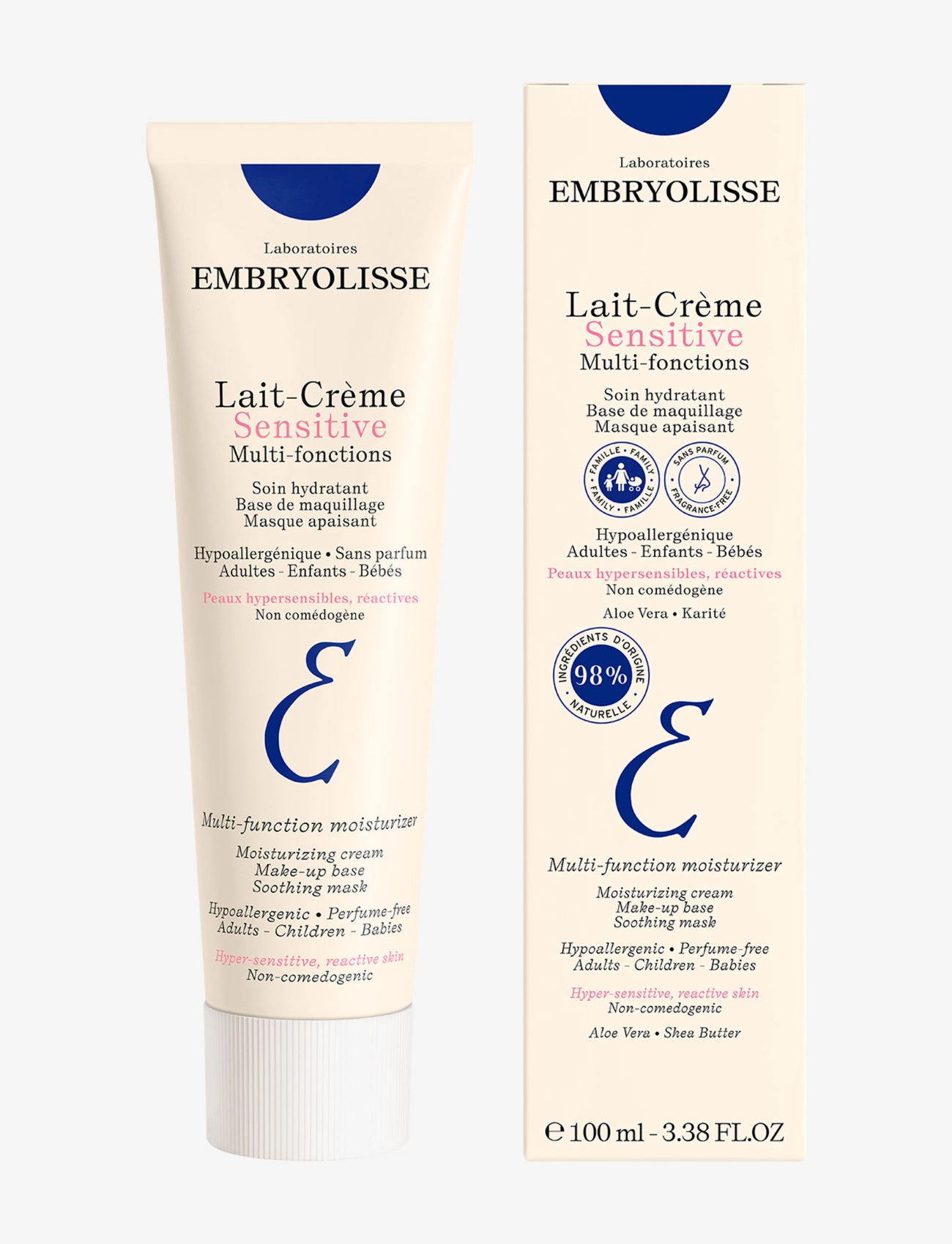 Embryolisse - Lait Crème Sensitive 100 ml - kosteusvoiteet - clear - 1