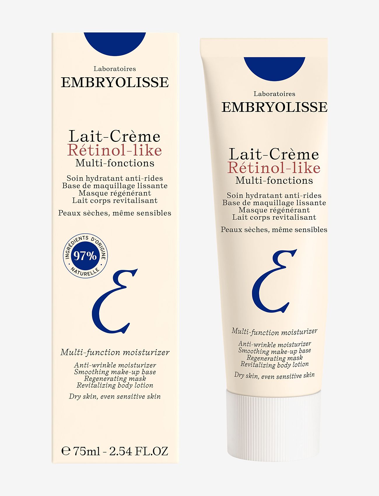 Embryolisse - LAITCRÈME RÉTINOLLIKE 75 ML - päivävoiteet - clear - 1