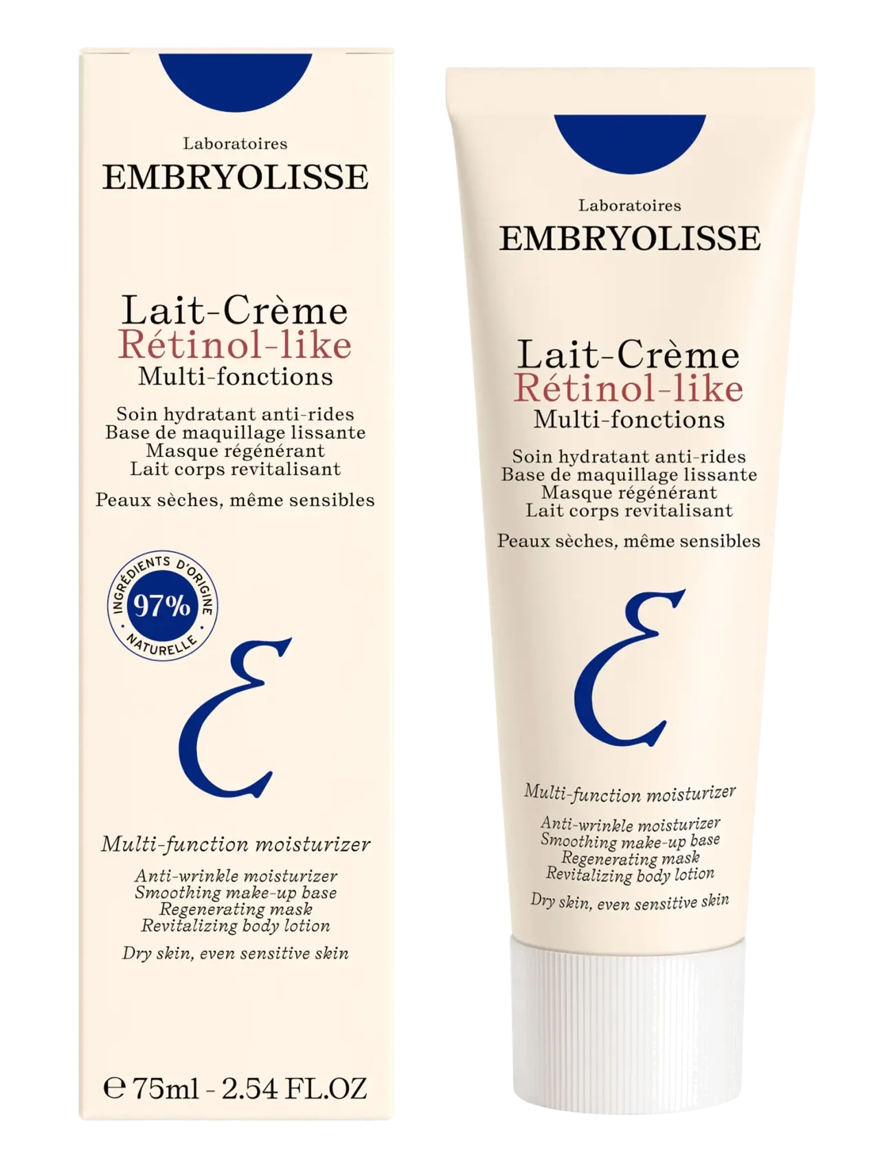 Embryolisse - LAITCRÈME RÉTINOLLIKE 75 ML - sommarens hudvård  - clear - 2