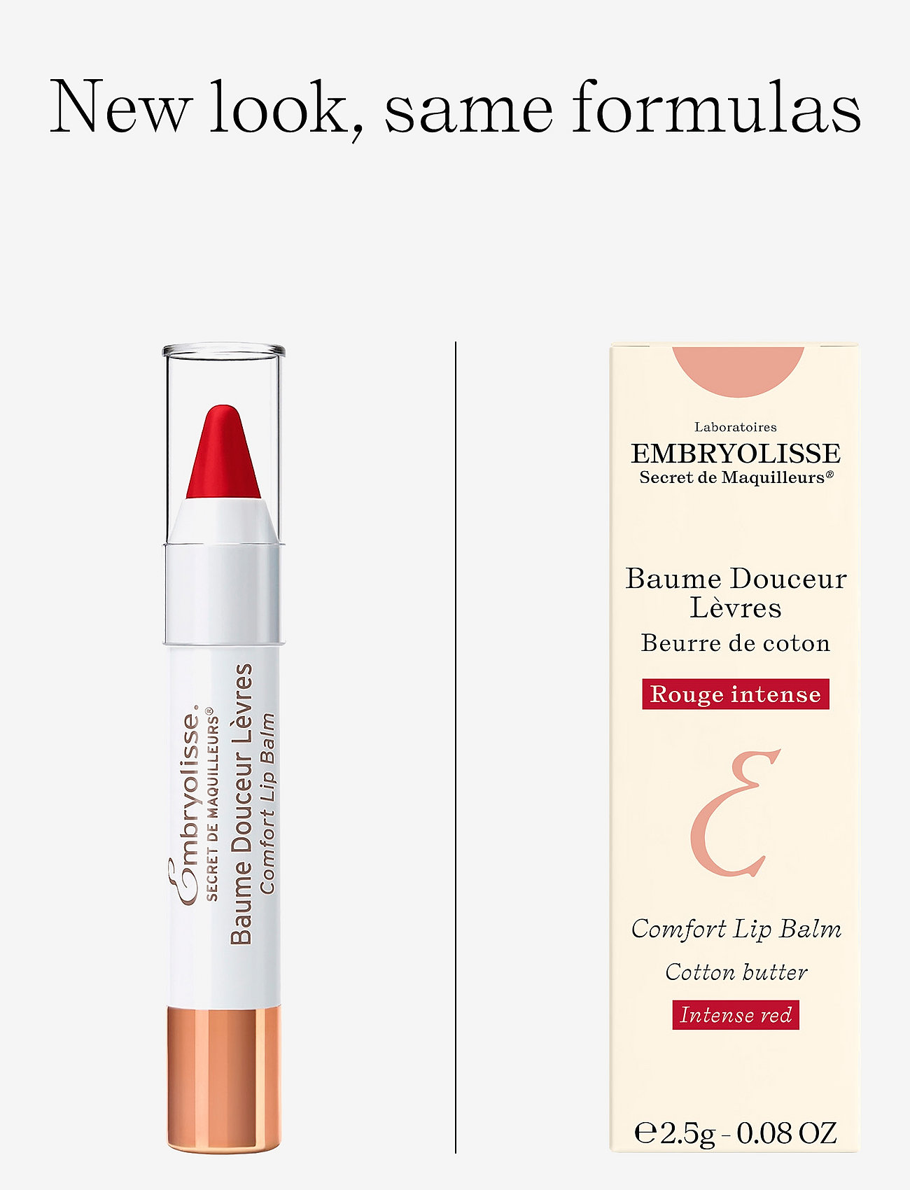 Embryolisse - Comfort Lip Balm Red 2,5 gr - læbepomade - clear - 2