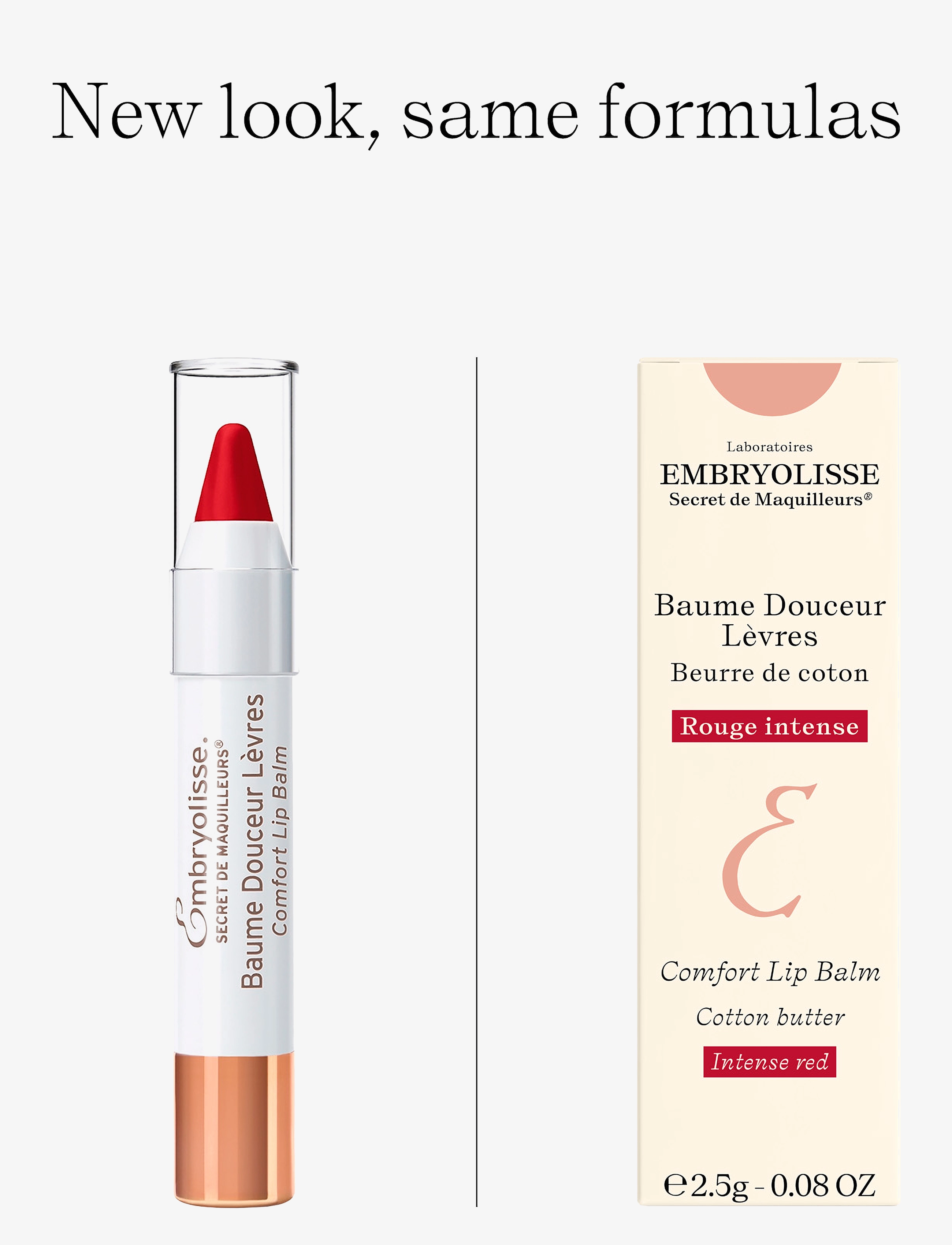Embryolisse - Comfort Lip Balm Red 2,5 gr - läppbalsam - clear - 2