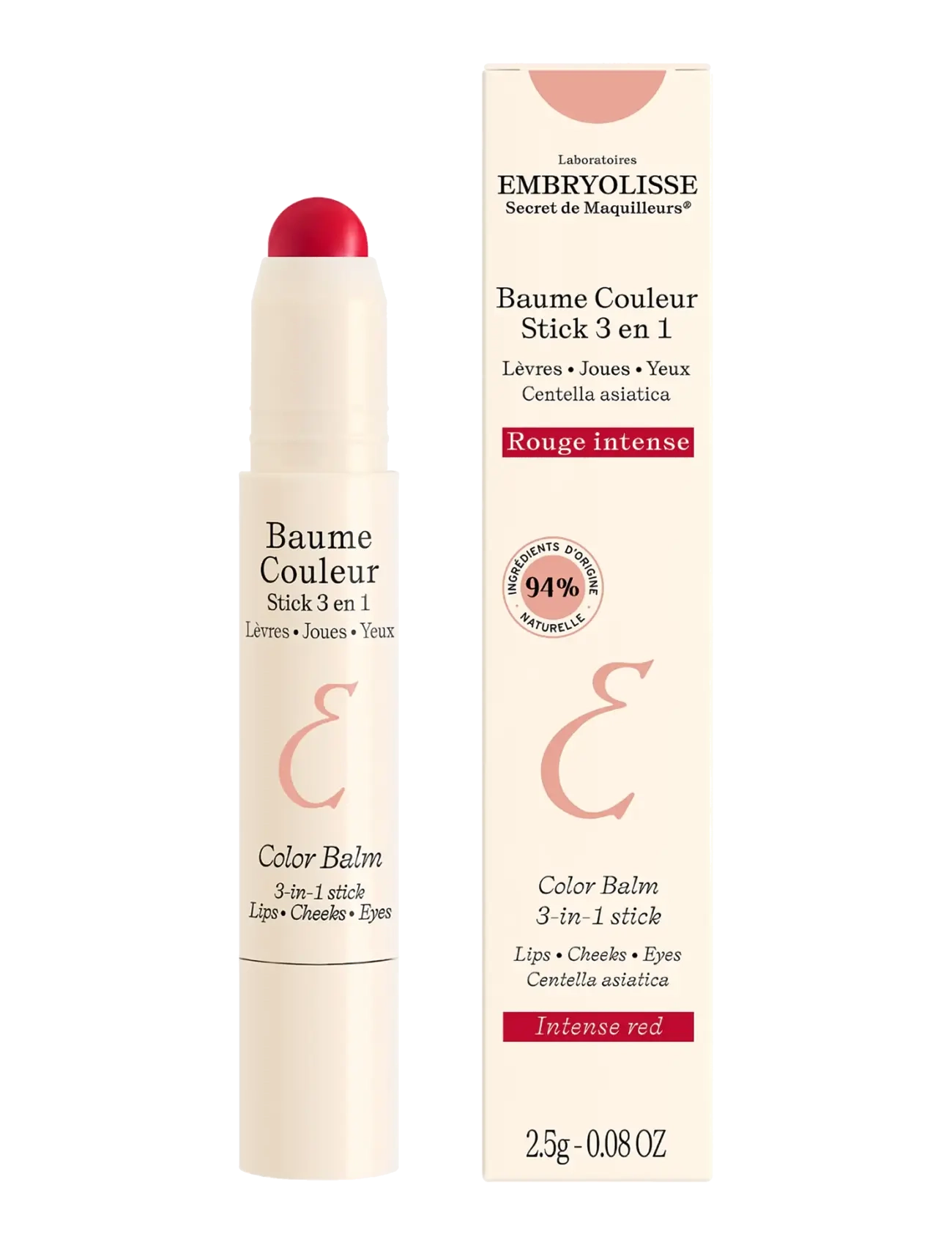Embryolisse Color Balm 3-In-1 Stick, 2.5 G, Red, Lip Care > Lip Balm, Dame