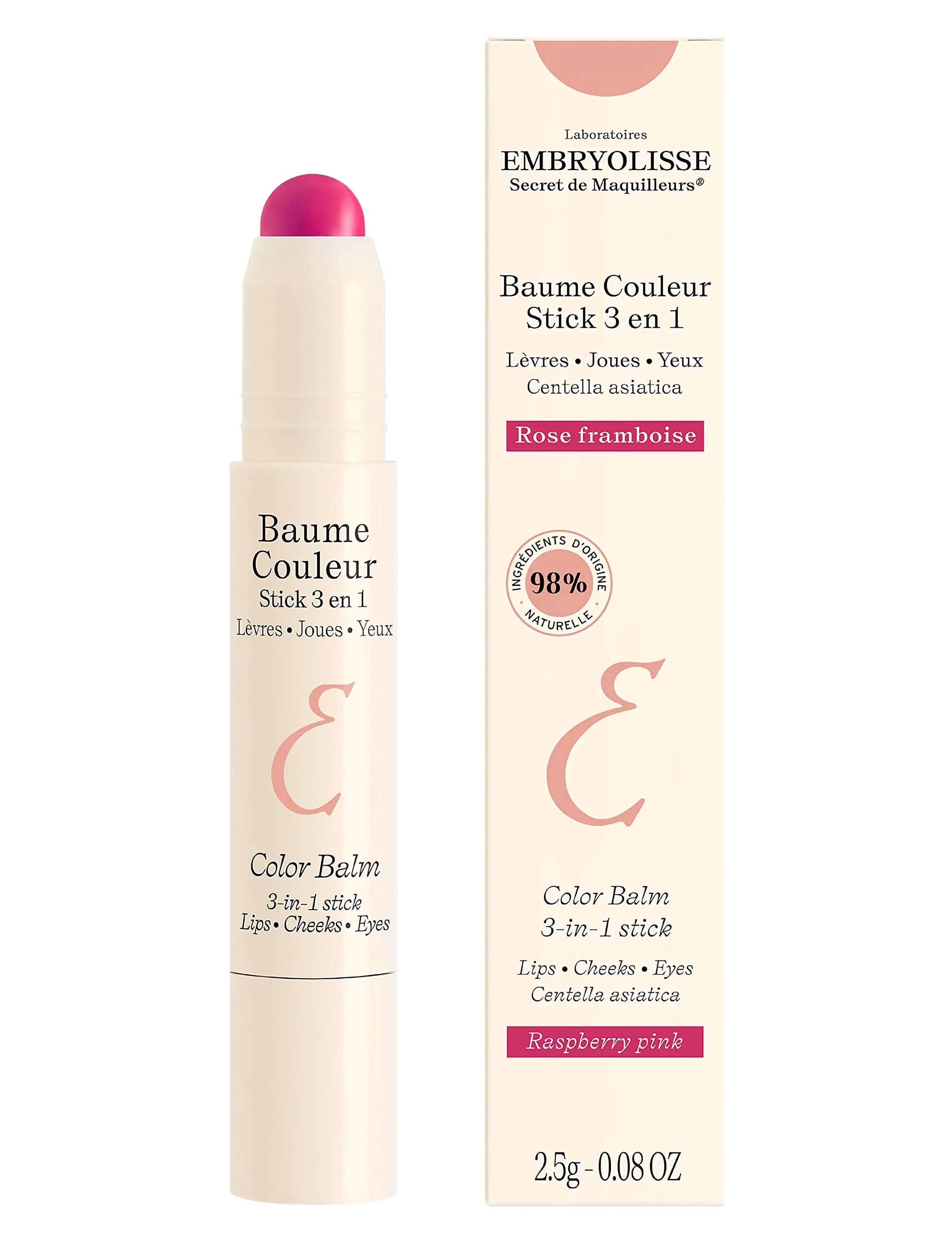 Embryolisse Color Balm 3-In-1 Stick, 2.5 G, Pink, Lip Care > Lip Balm, Dame