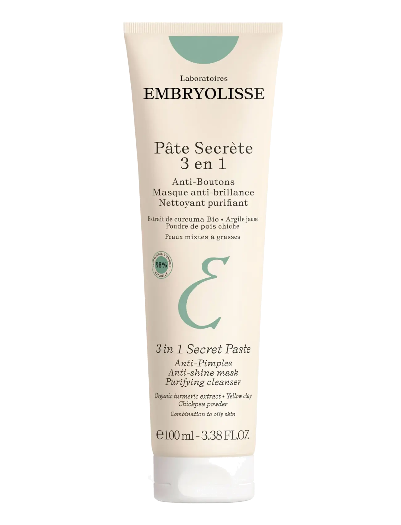 Embryolisse 3-In-1 Secret Paste 100 ml, 100 ml, Nude, Fugtighedscreme > Dagcreme, Dame