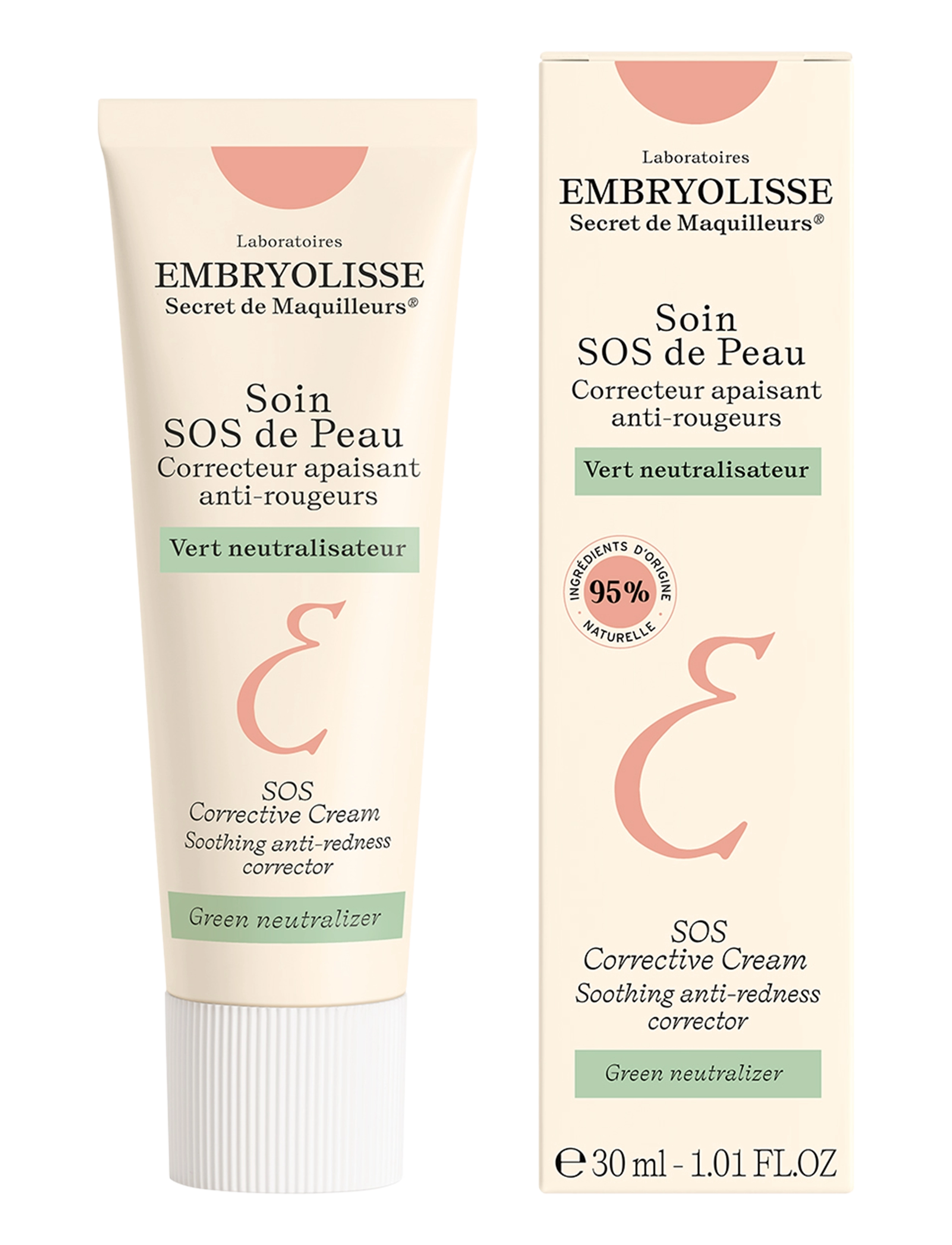 Embryolisse Corrective Green Sos Cream 30 Ml, Day Cremes, Nude, Str: 30 ML