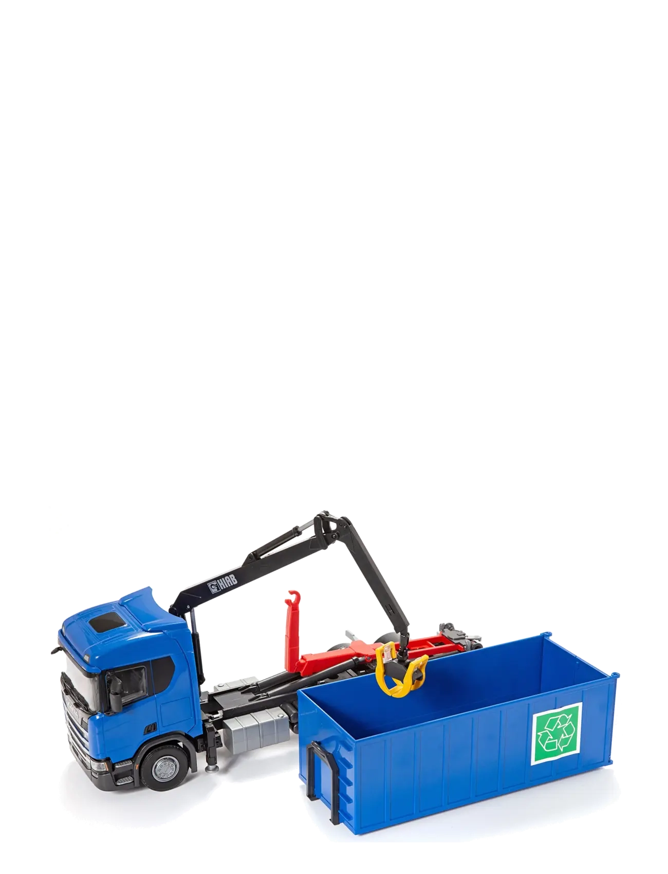 EMEK - SCANIA RECYCLE TRUCK W CRANE, BLUE - byggekøretøjer - multi - 1