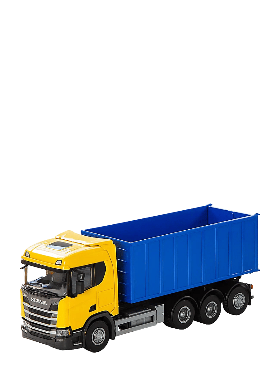 EMEK - SCANIA LASTVÄXLARE HÖGT FLAK GUL - vörubílar - multi - 1