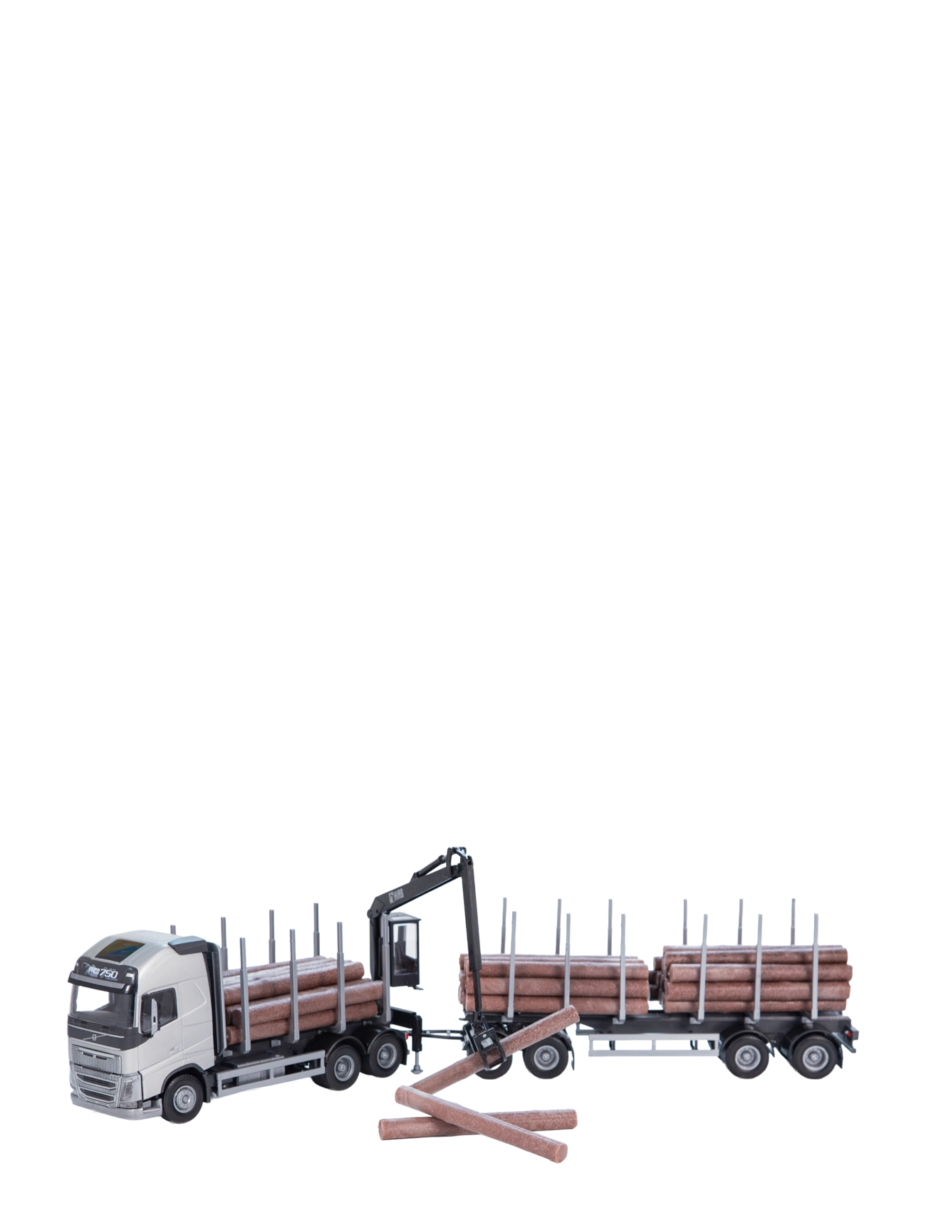EMEK Volvo Fh 16 Timmerbil, Silver, One Size, Silver, Legetøjskøretøjer > Lastbiler, Børn