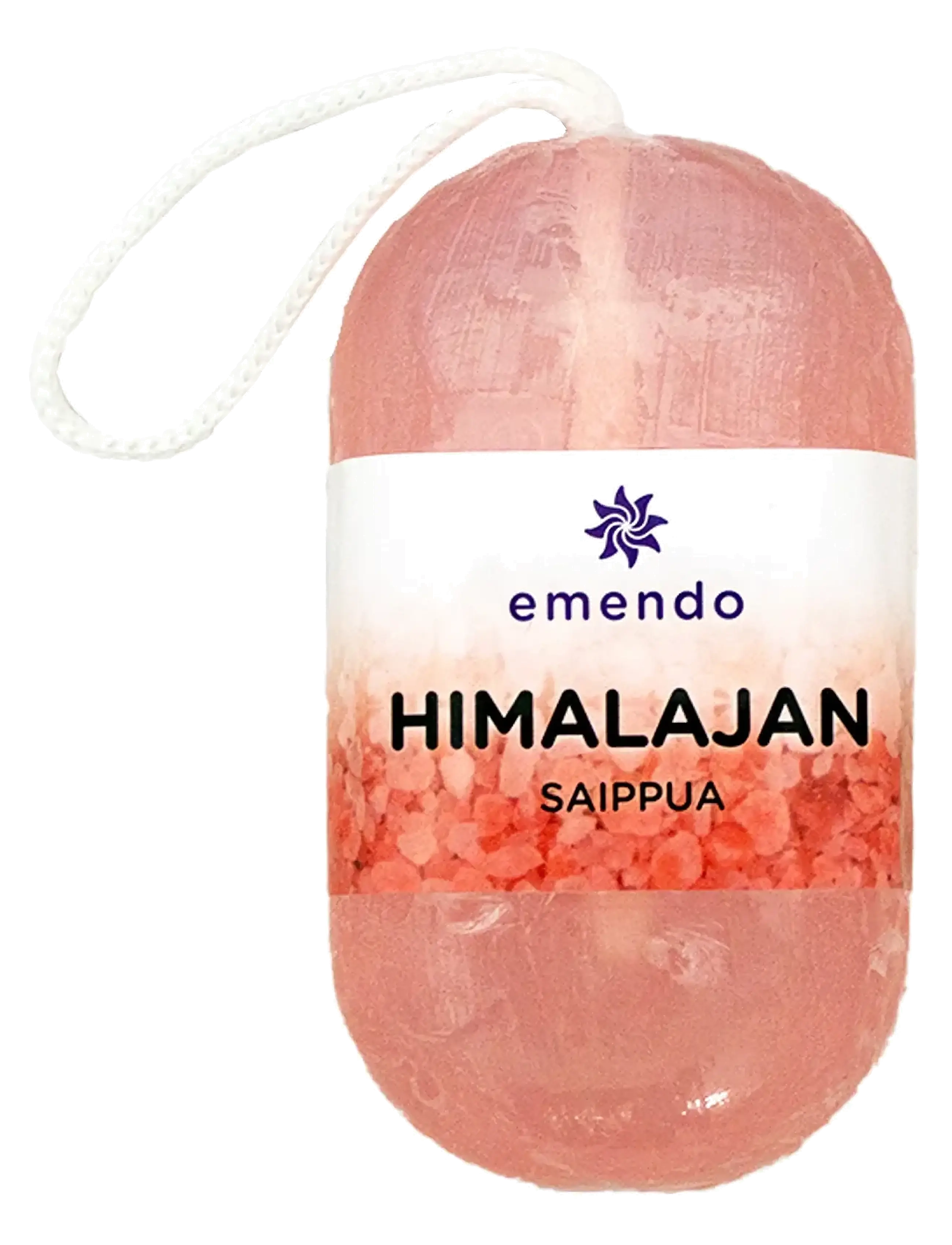 Emendo Himalaya Soap On Rope, Sæbestykke, Pink, Str: 180 g