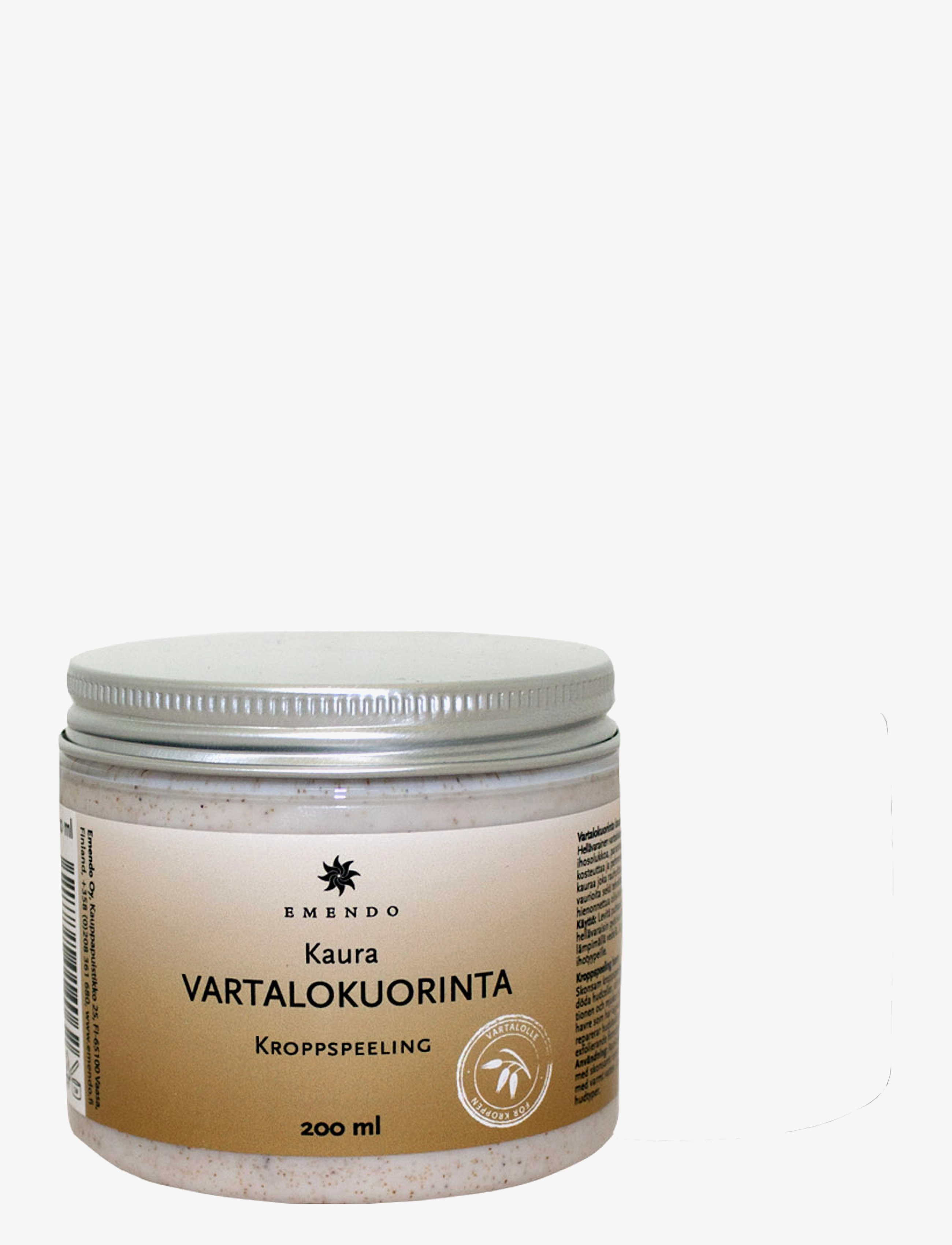 Emendo Body Scrub Oat, Bath Products, Brun, Str: 200 ml