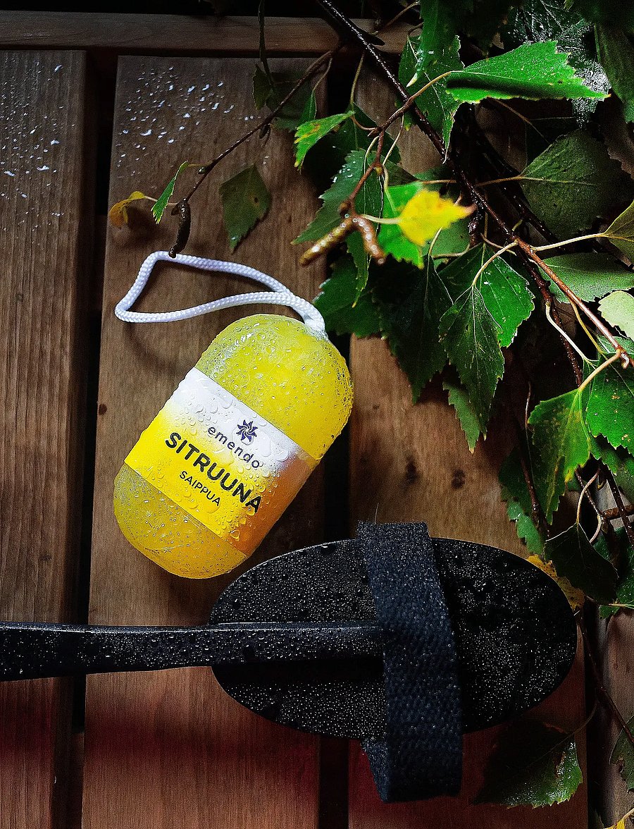 Emendo - Lemon soap with rope 180 g - seebid - yellow - 0