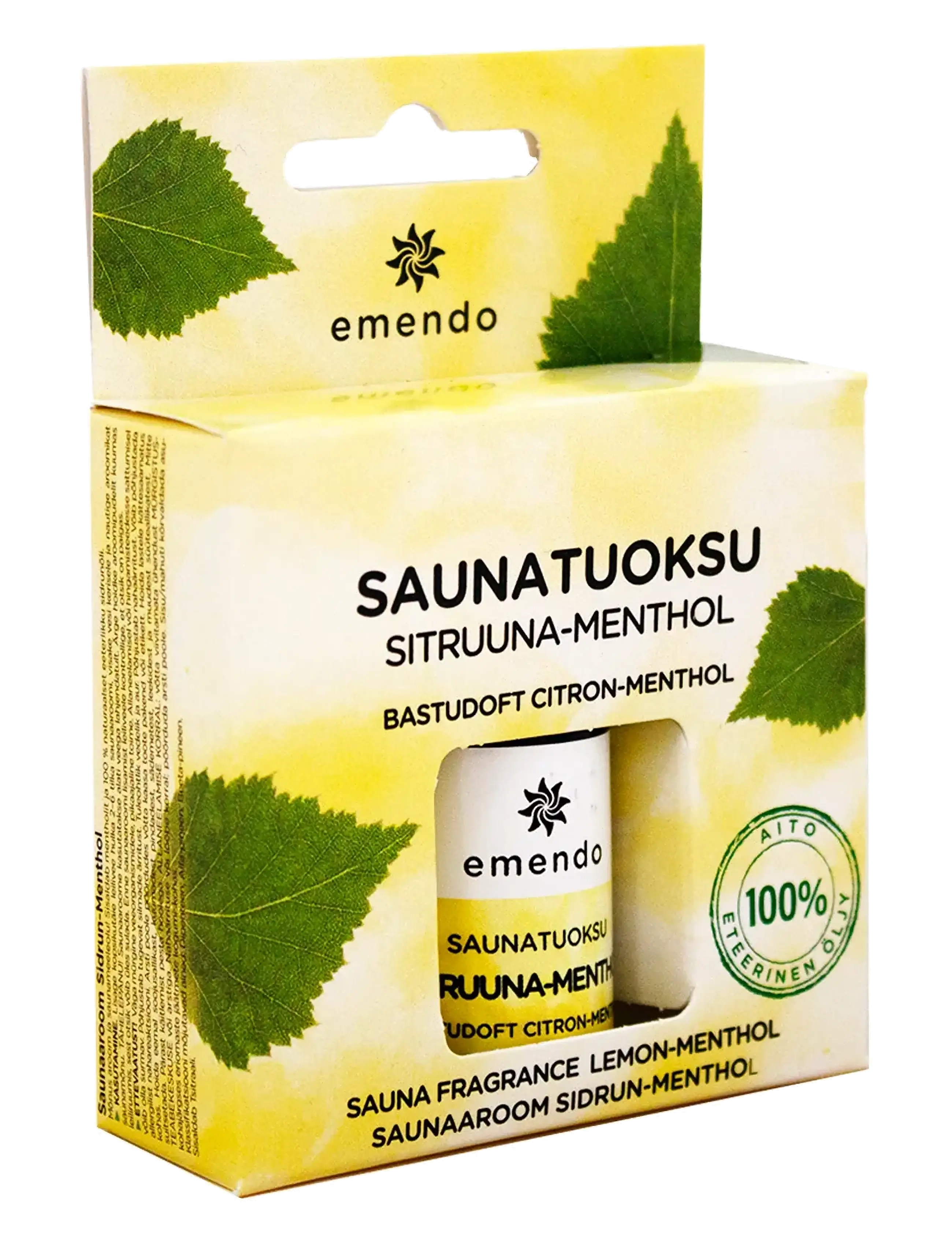Emendo Sauna fragrance Lemon-Menthol - Bastudofter - YELLOW / clear