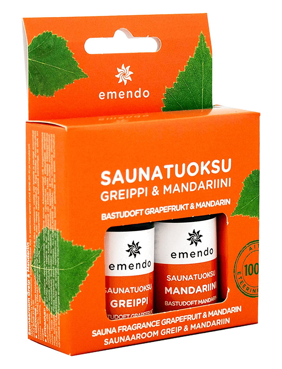 Emendo - Sauna fragrance Grapefruit & Mandarin - ilmur fyrir gufubað - orange - 1