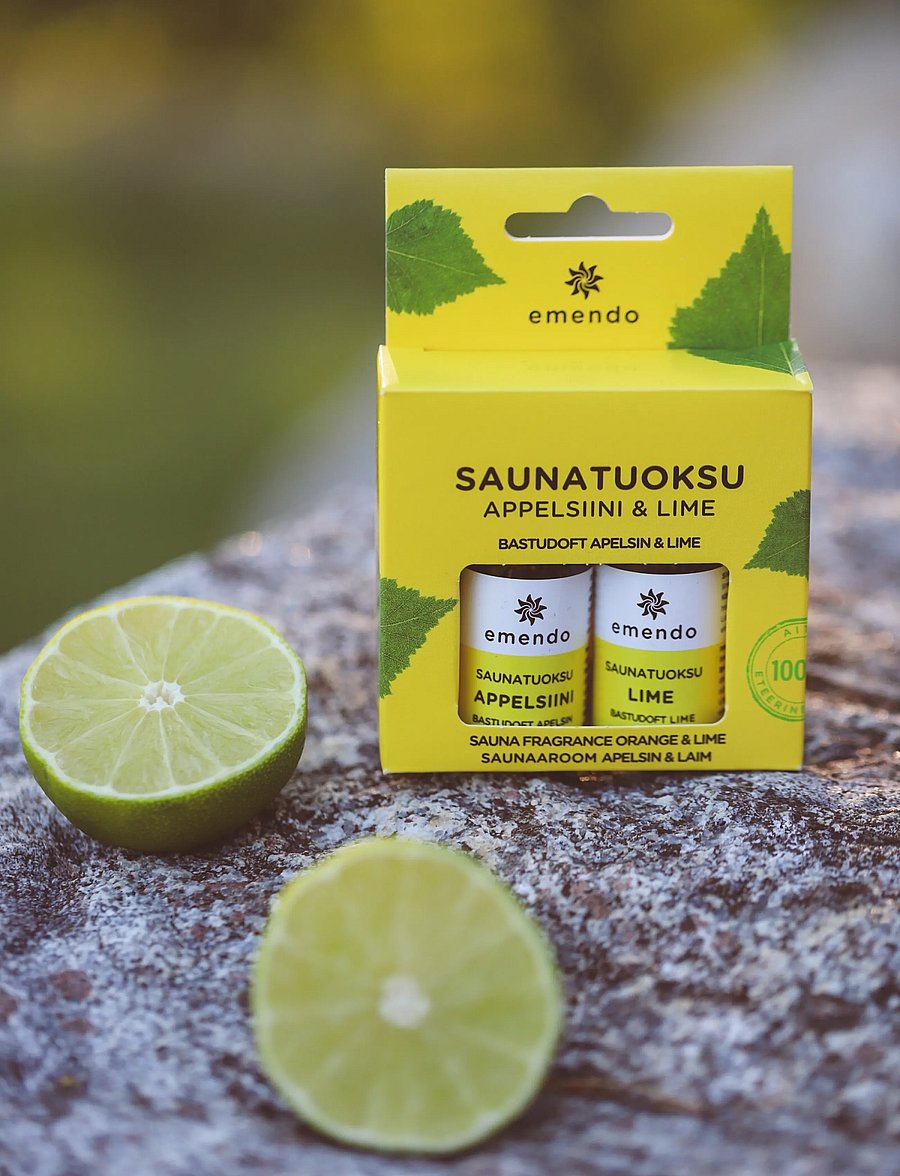 Emendo - Sauna fragrance Orange & Lime - sauna dufte - yellow - 0
