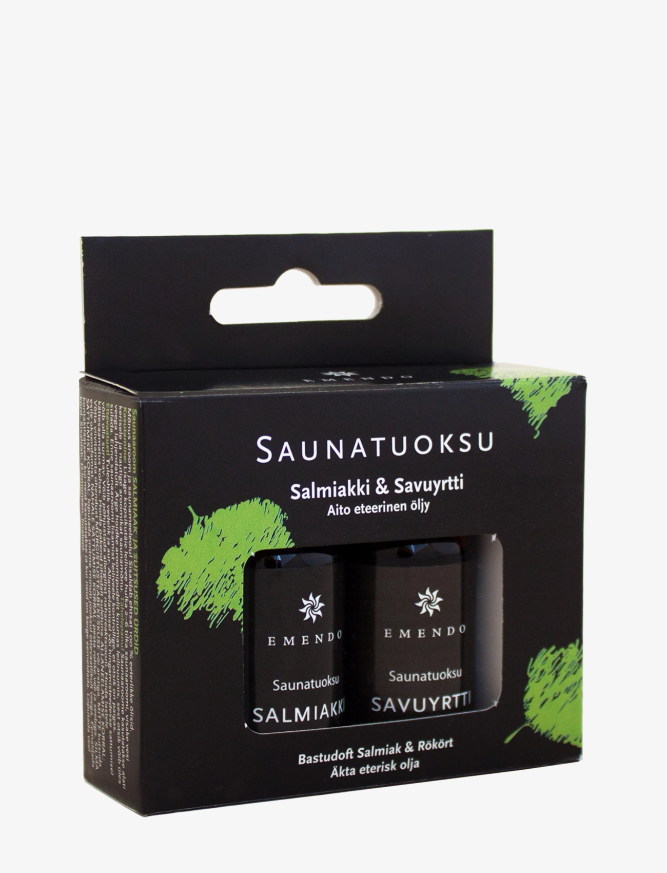 Emendo Sauna fragrance Salmiac & Smoky Herb - Bastu - BLACK / clear