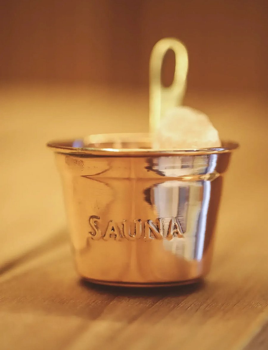 Emendo - Sauna salt cup - kehahooldus sauna jaoks - white - 0