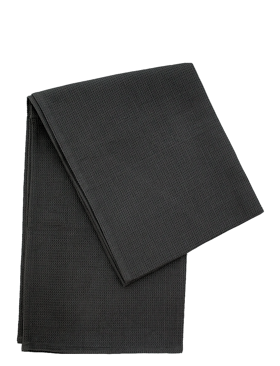 Emendo - Sauna Bench towel, dark grey waffle 50 x 150 cm - saunatarvikud - grey - 1