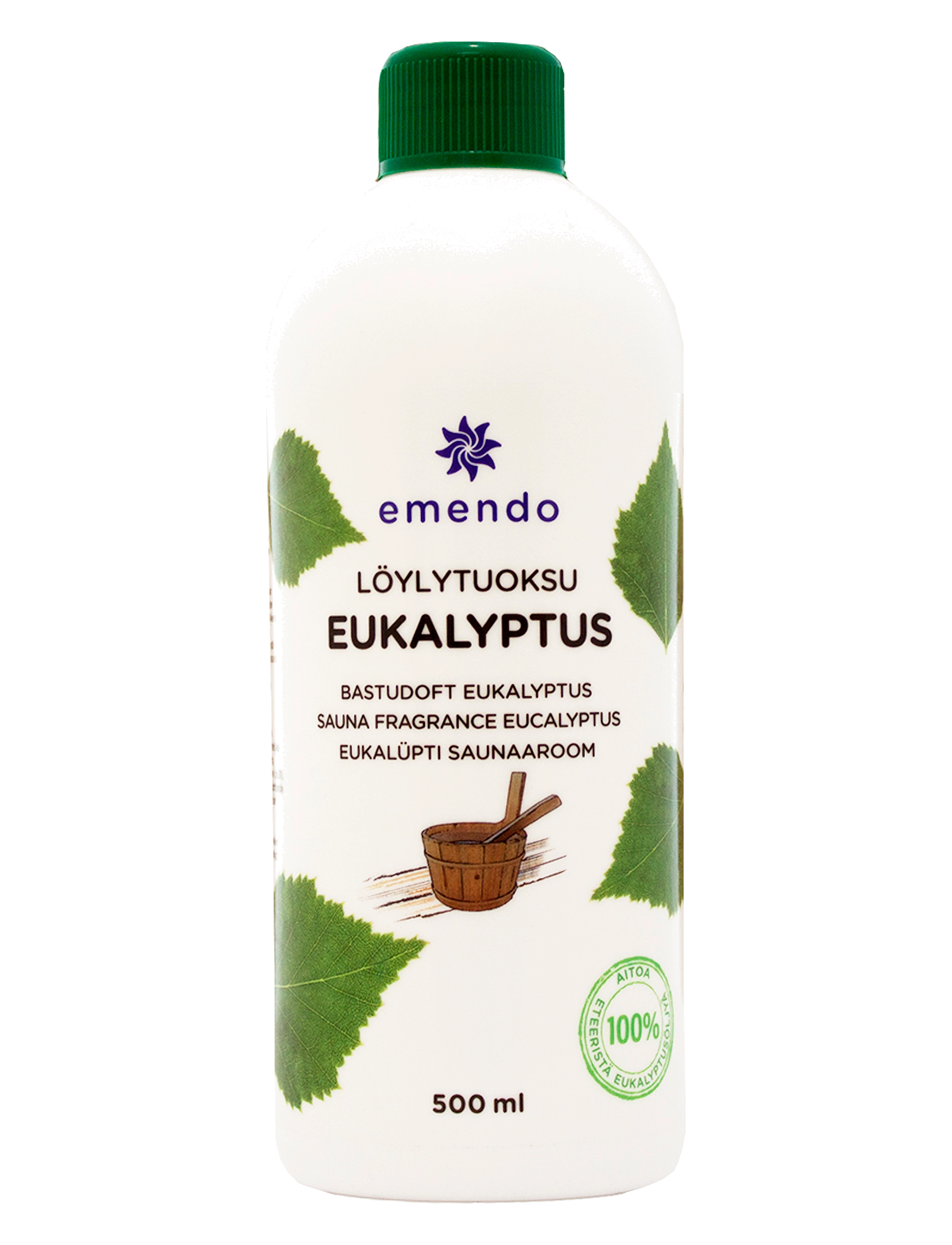 Emendo Sauna Fragrance Eucalyptus, Tilbehør til sauna, Hvid, Str: 500 ML
