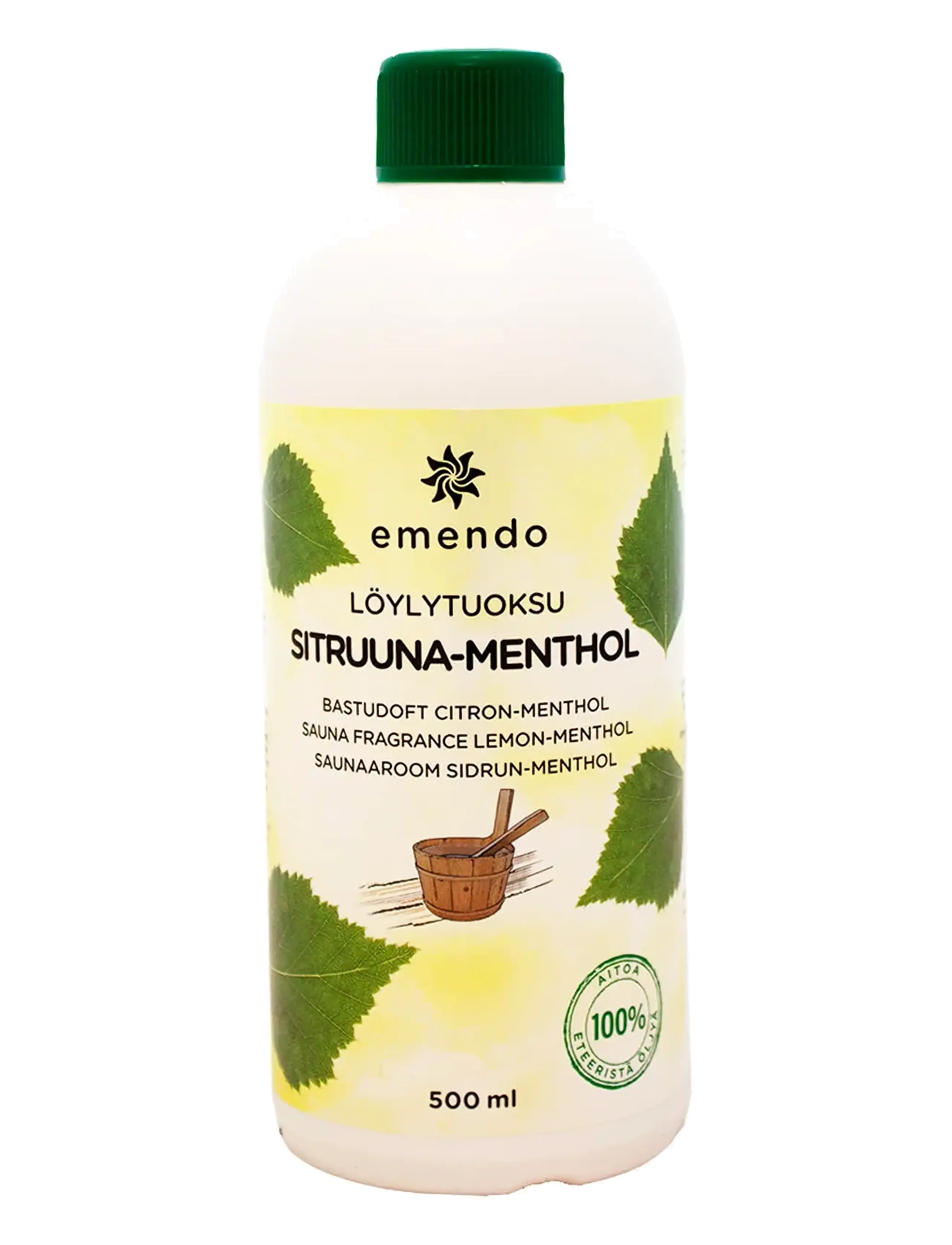 Emendo Sauna fragrance Lemon-Menthol - Bastu - YELLOW / clear