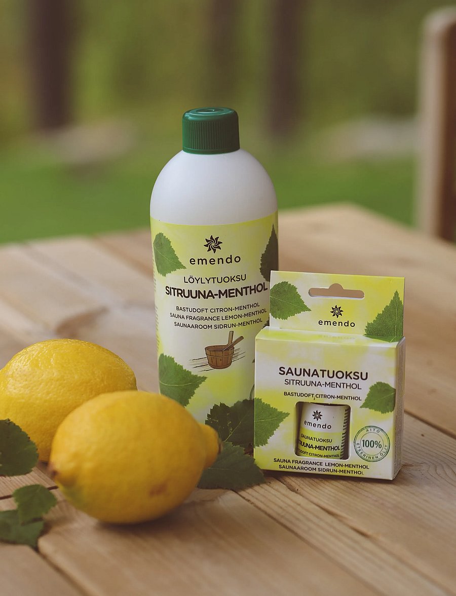 Emendo - Sauna fragrance Lemon-Menthol - sauna lõhnad - yellow - 0