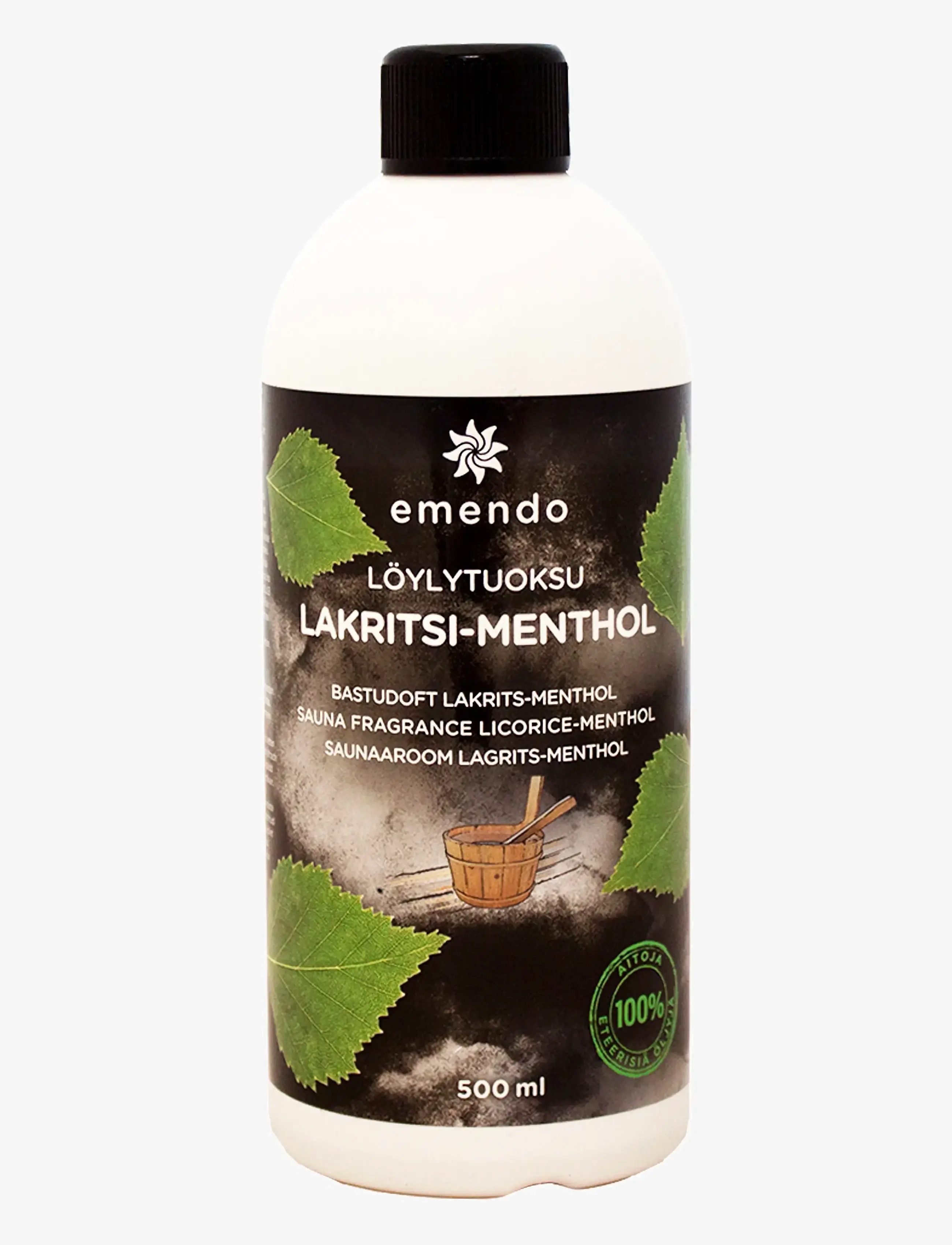 Emendo Sauna fragrance Licorice-Menthol - Bastu - BLACK / clear