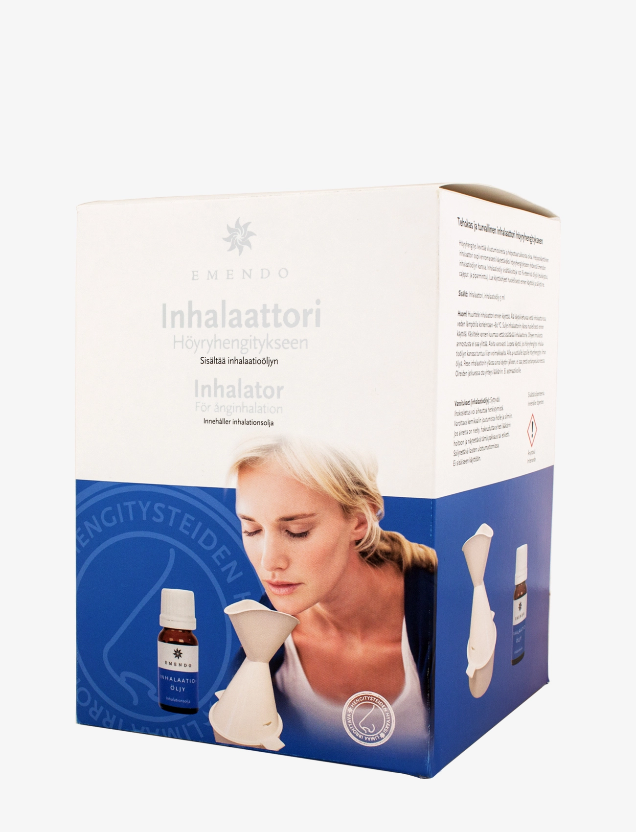 Emendo Inhalator + inalator oil - Bastu - WHITE / clear