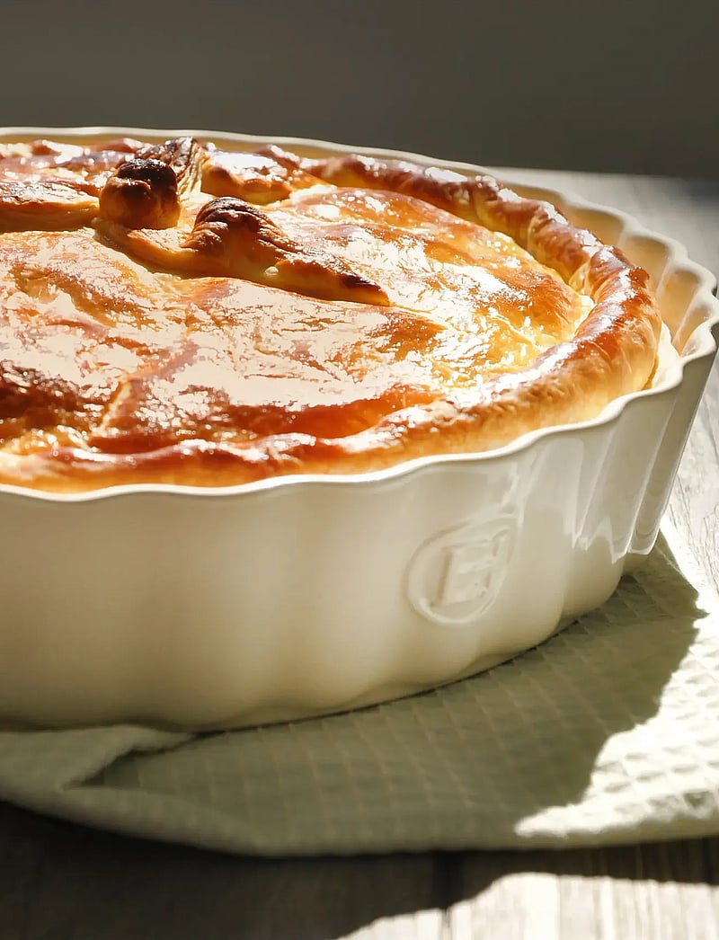 Emile Henry - Deep Flan Dish - 24 cm - pīrāgu trauki - cream - 3