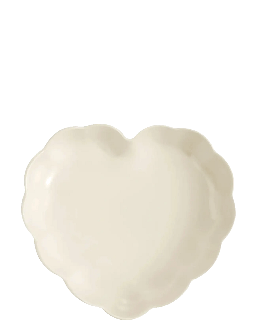 Emile Henry - MADELEINE HJÄRTANFORM CREAM - ahjuvormid - cream - 1