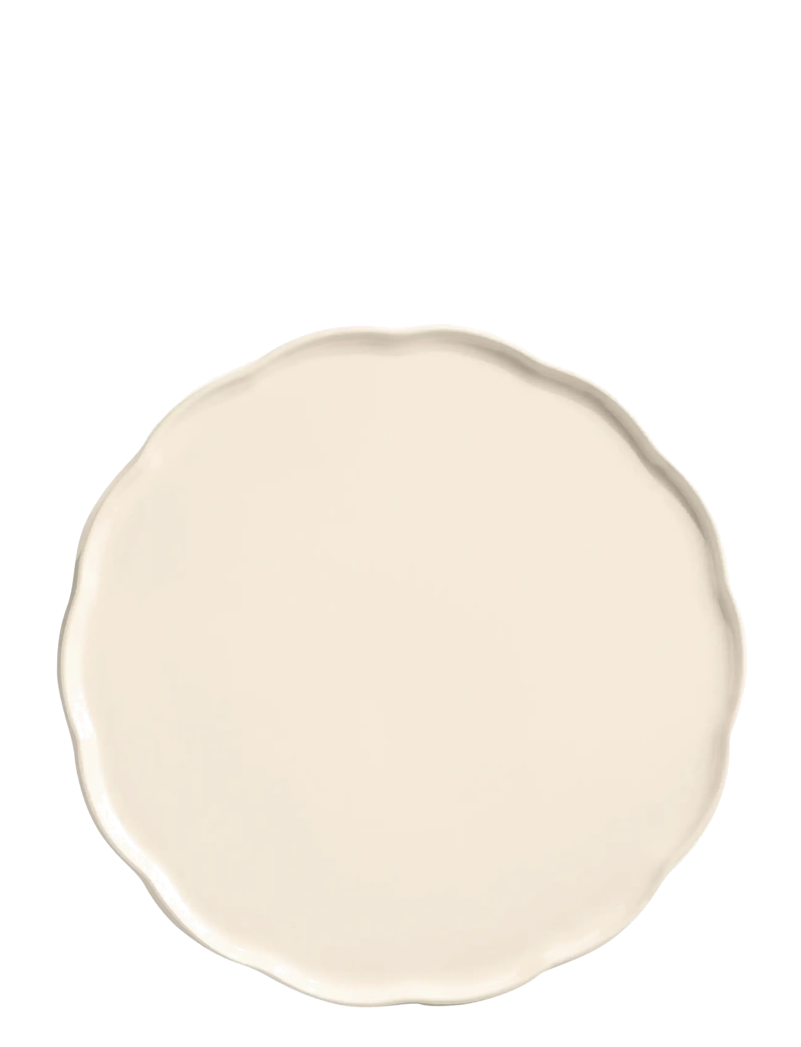 Emile Henry Madeleine Serveringsfat Rund Cream, Serveringsfad, Creme, Str: 1.8 L