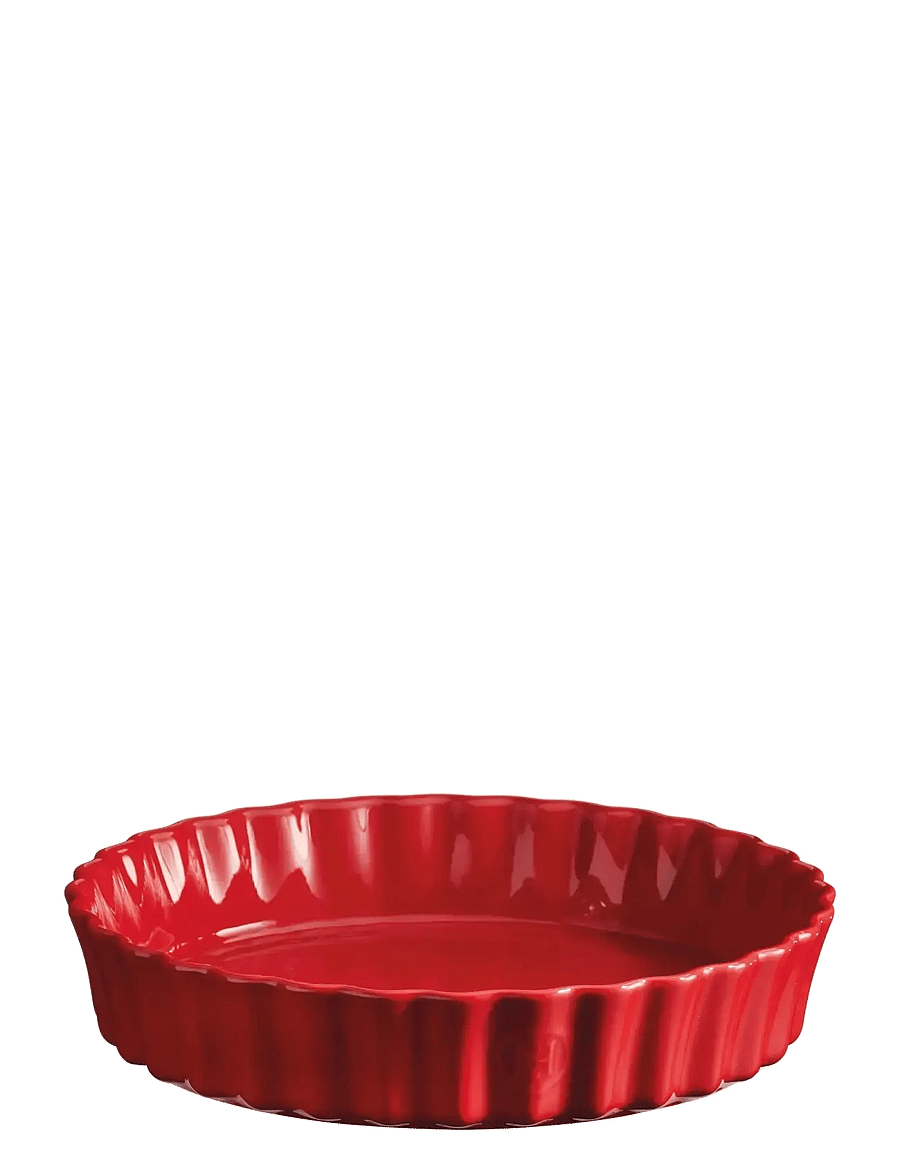 Emile Henry - Deep Flan Dish - 28 cm - kuchenformen - red - 1