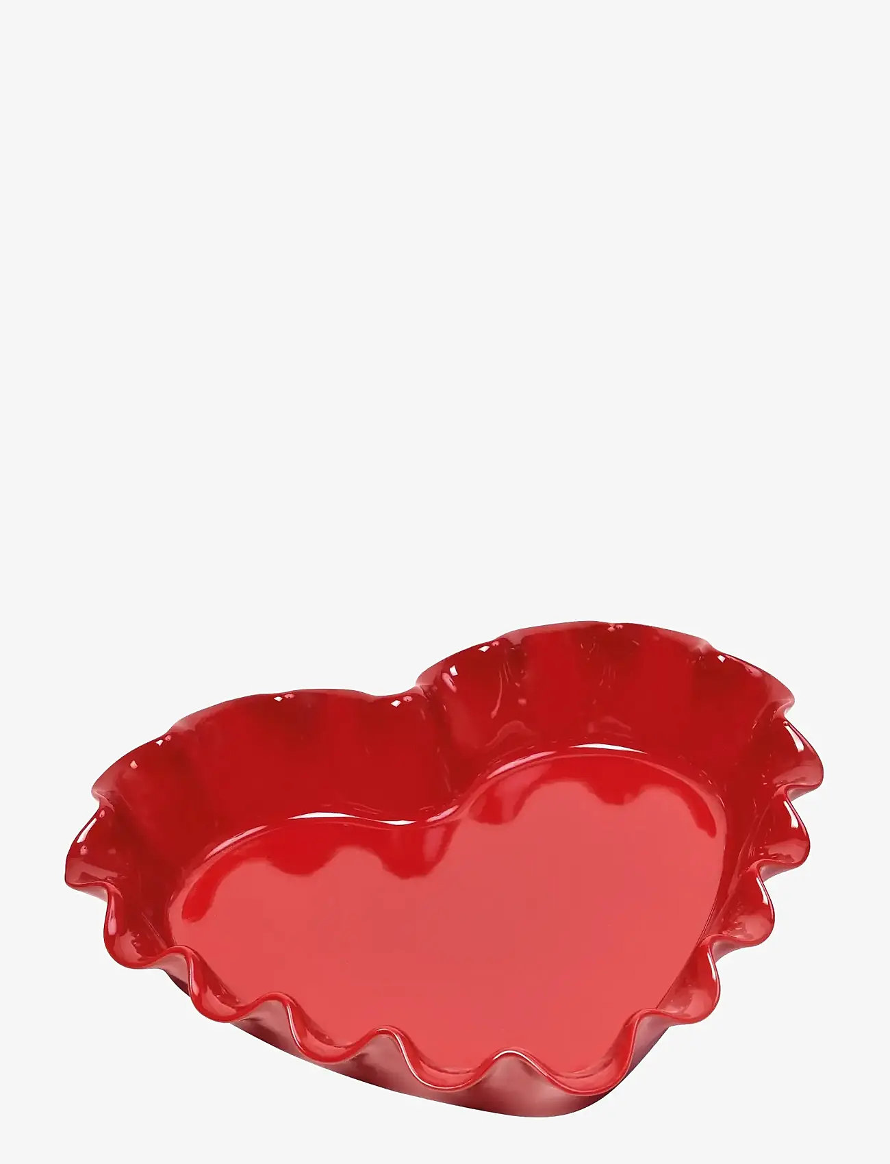 Emile Henry - Ruffled Heart Dish - pīrāgu trauki - red - 0