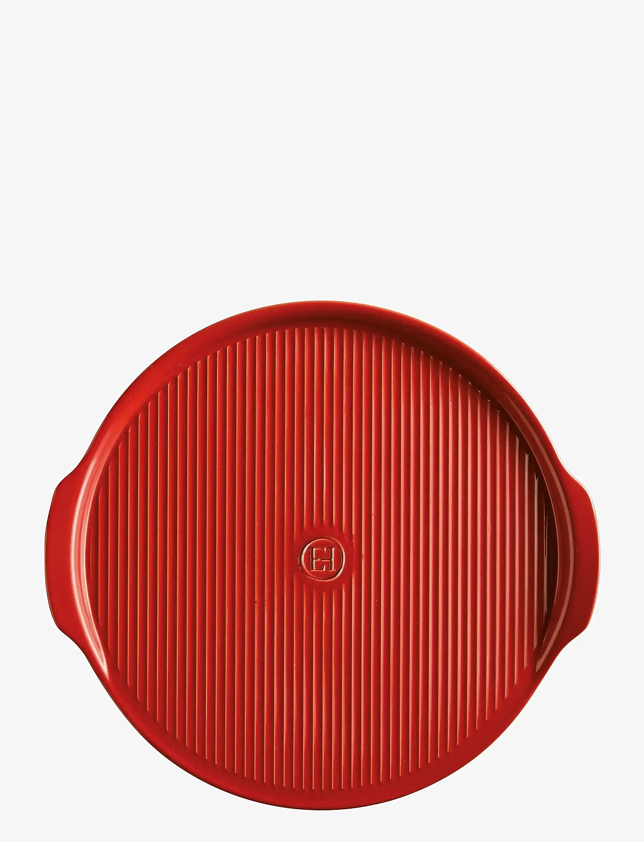 Emile Henry - Ridged Pizza Stone - pitsatarbed - rÖd - 0