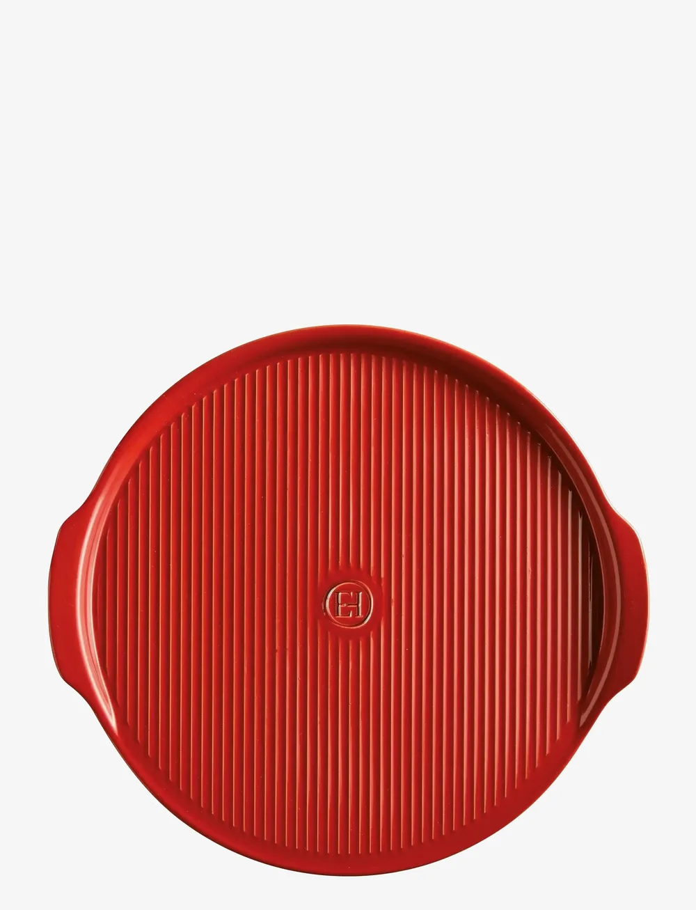 Emile Henry - Ridged Pizza Stone - pitsatarbed - rÖd - 0