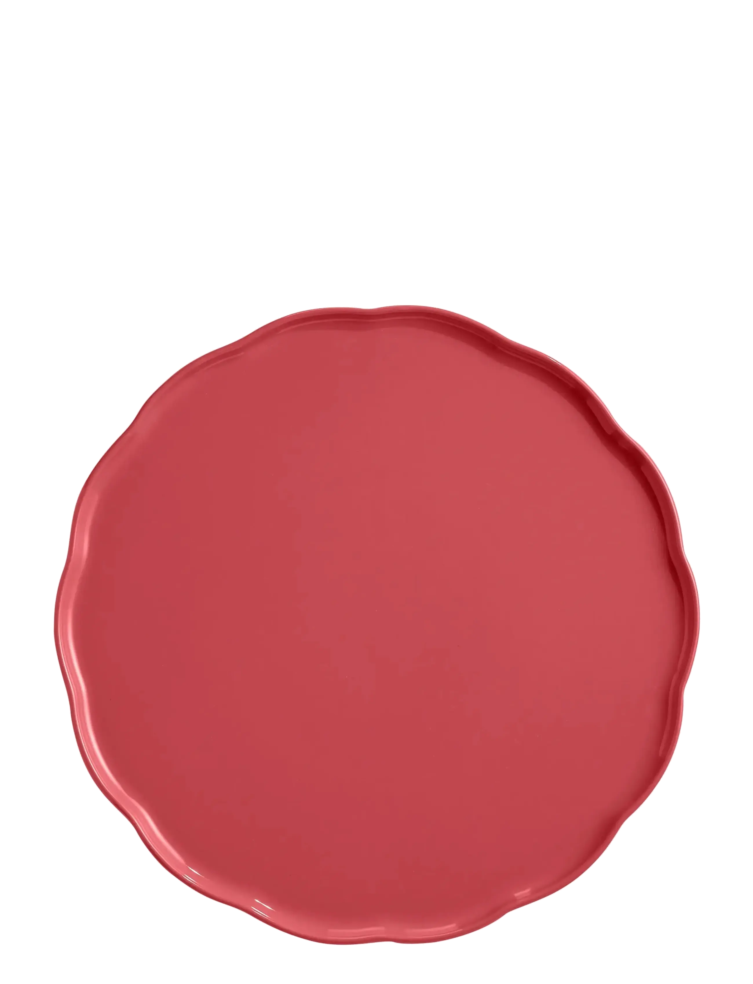 Emile Henry Madeleine Serveringsfat Rund Bubbelgum, Serveringsfad, Koral, Str: 1.8 L