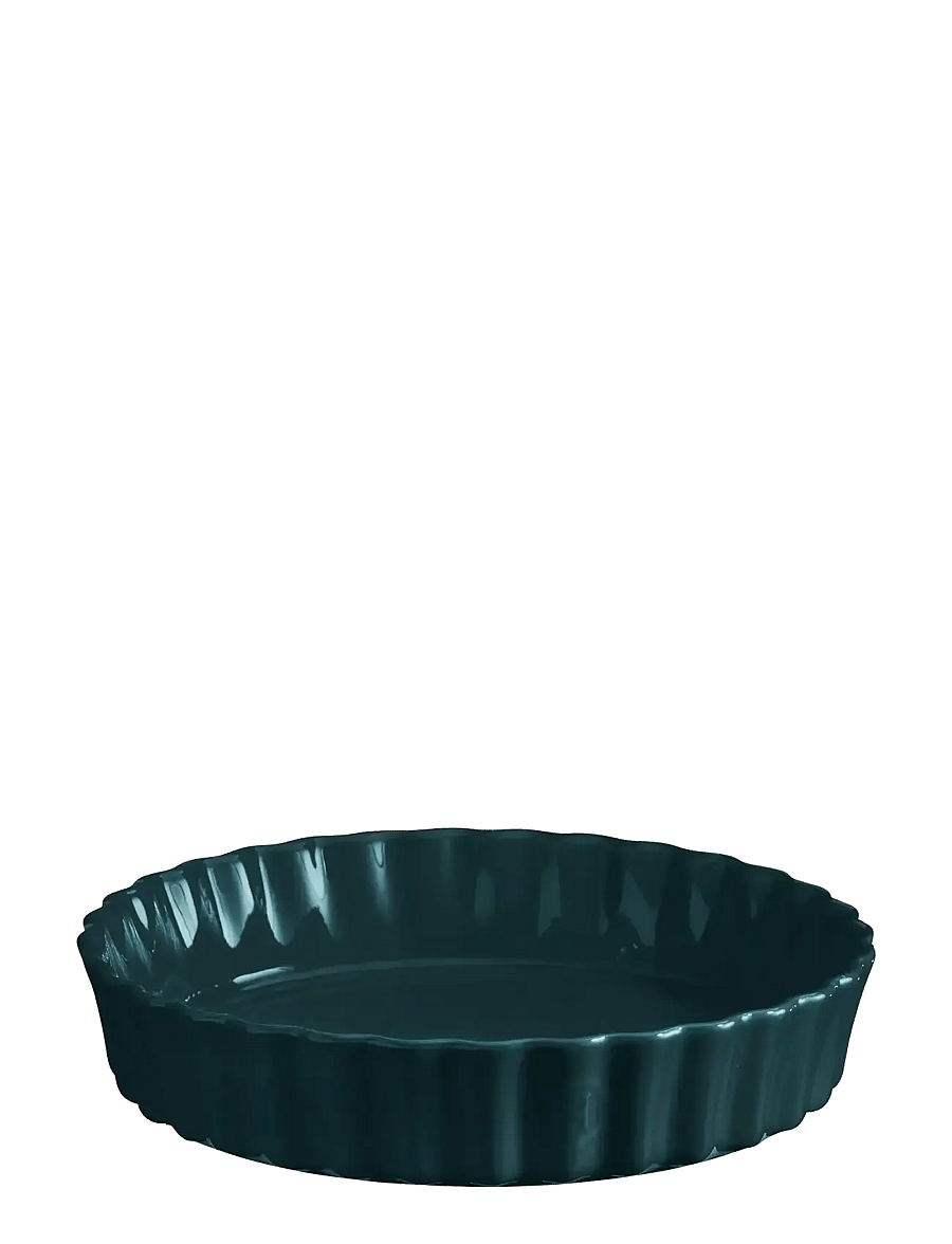 Emile Henry - Deep Flan Dish - 24 cm - kuchenformen - petrol - 1