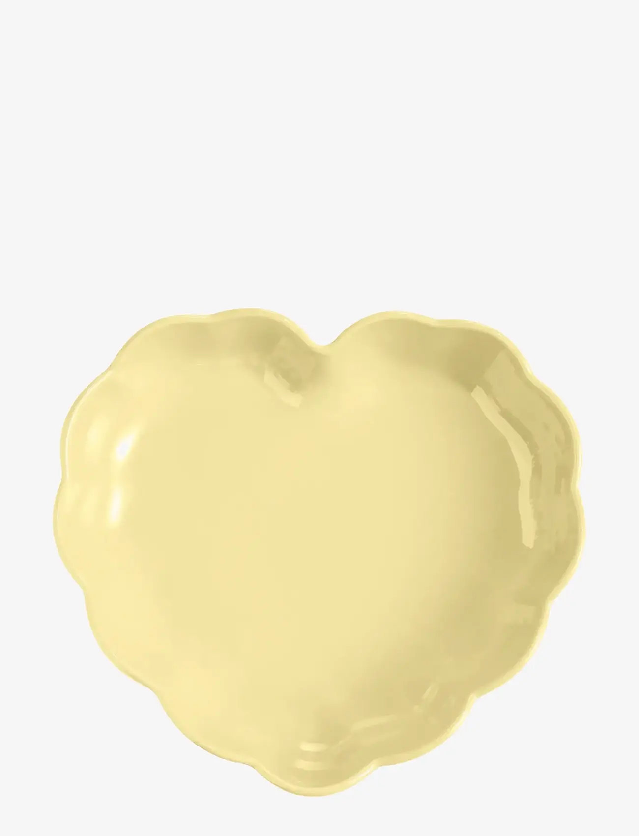 Emile Henry - MADELEINE HJÄRTANFORM VANILJ - ovnfaste fade - yellow - 1