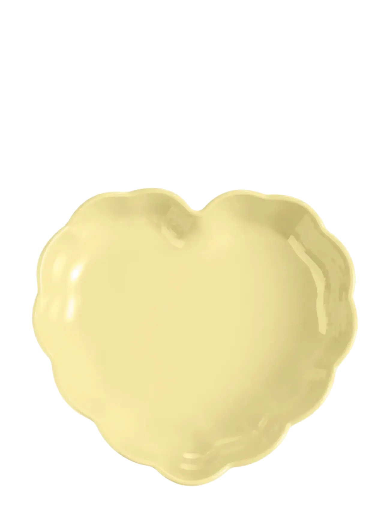 Emile Henry MADELEINE HJÄRTANFORM VANILJ - Vis alt - YELLOW / yellow