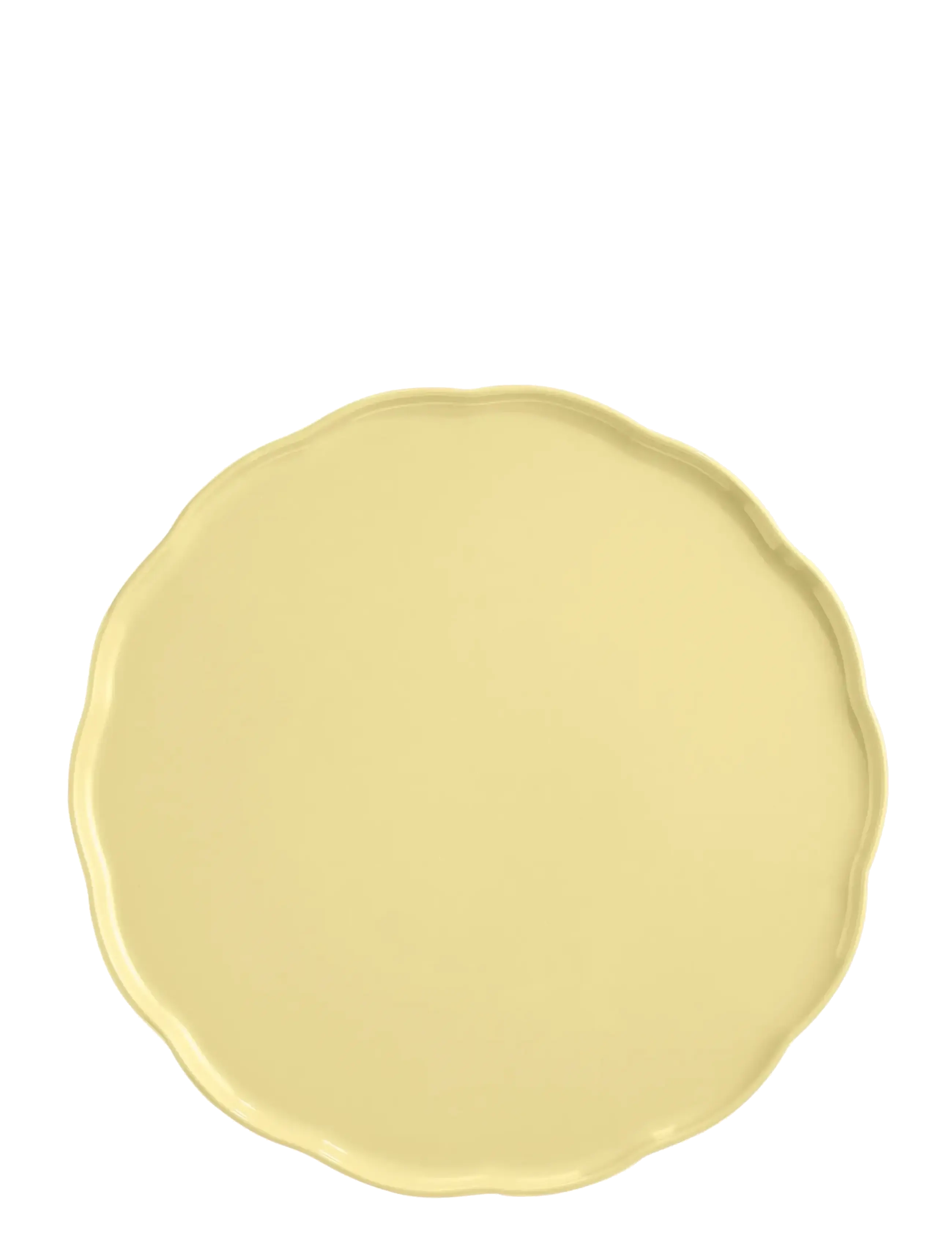 Emile Henry Madeleine Serveringsfat Rund Vanilj, Serveringsfad, Gul, Str: 31.5 CM