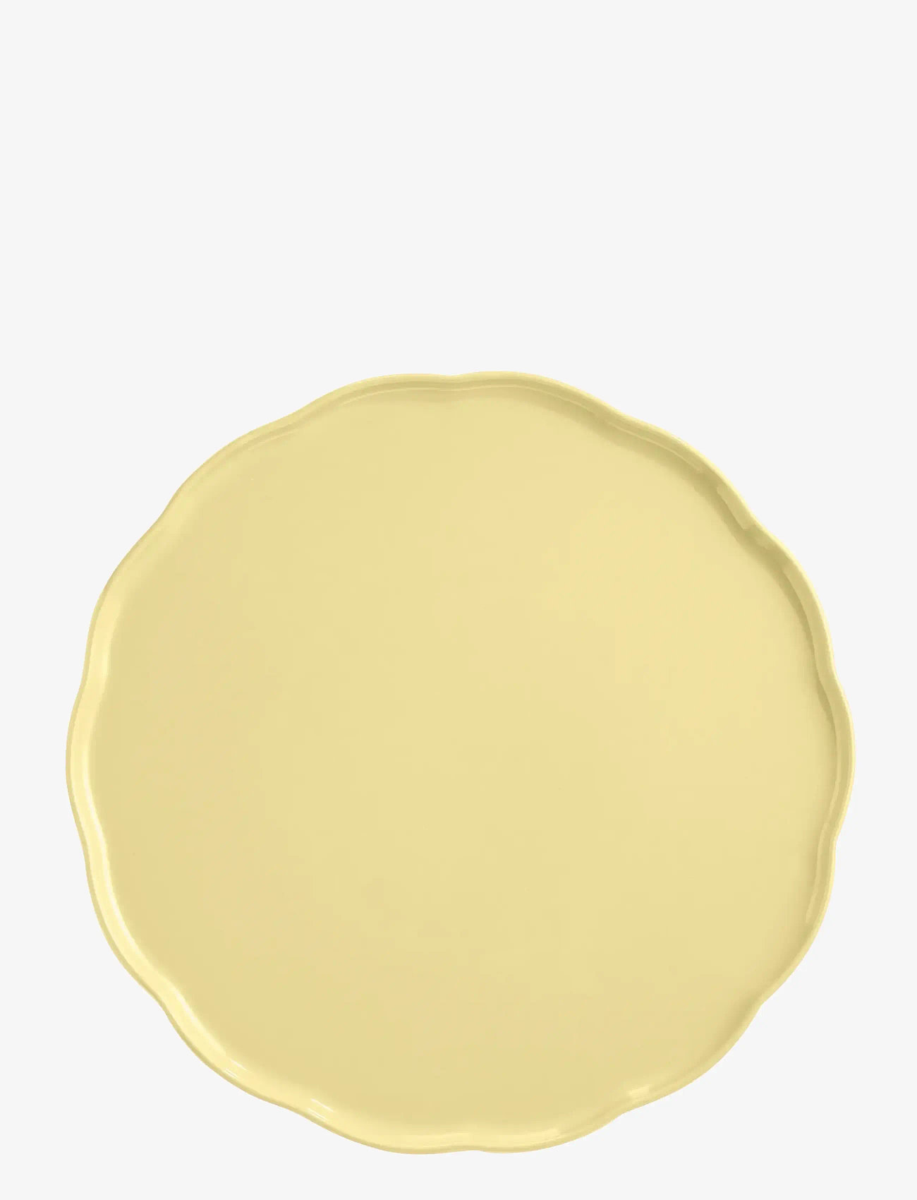 Emile Henry - MADELEINE SERVERINGSFAT RUND VANILJ - serverings- & anretningsfade - yellow - 1