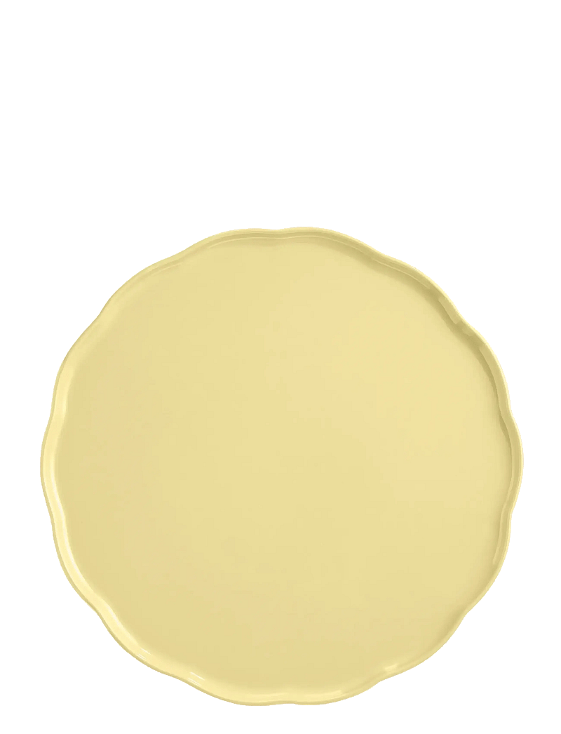 Emile Henry - MADELEINE SERVERINGSFAT RUND VANILJ - servierplatten - yellow - 1