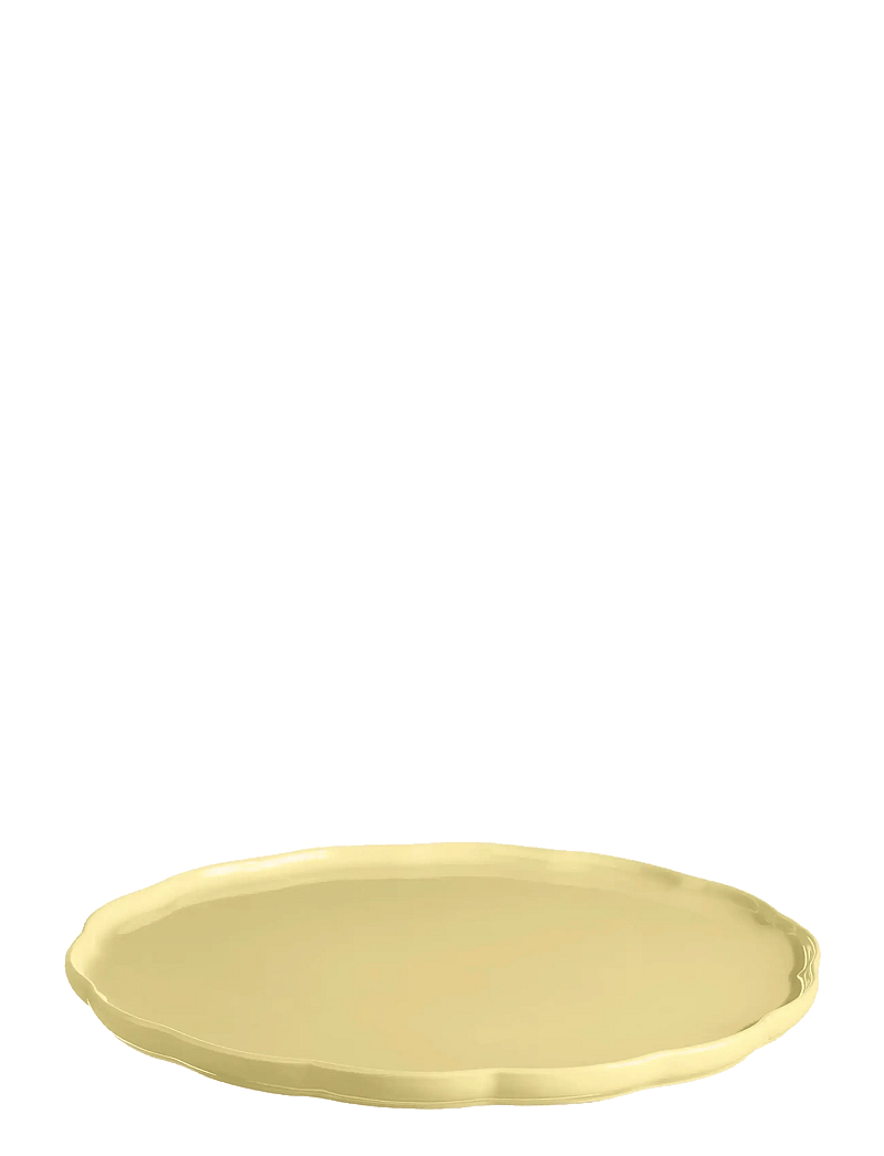 Emile Henry - MADELEINE SERVERINGSFAT RUND VANILJ - servierplatten - yellow - 2