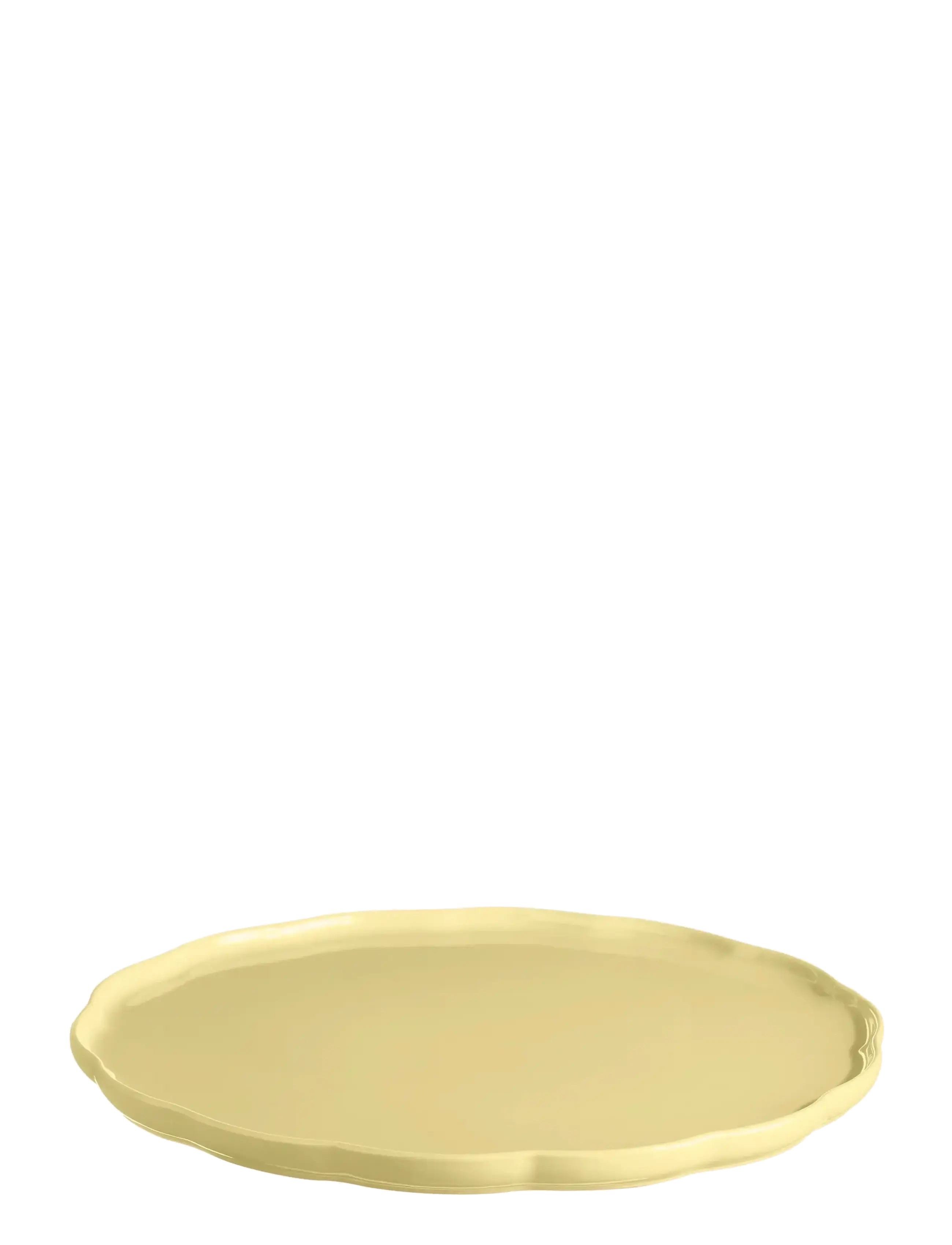 Emile Henry - MADELEINE SERVERINGSFAT RUND VANILJ - servierplatten - yellow - 2
