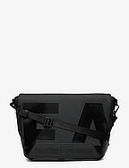 SHOULDER BAG - NERO/LOGO NERO