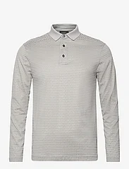 Emporio Armani - POLO SHIRT - długi rękaw - neutral gray - 0