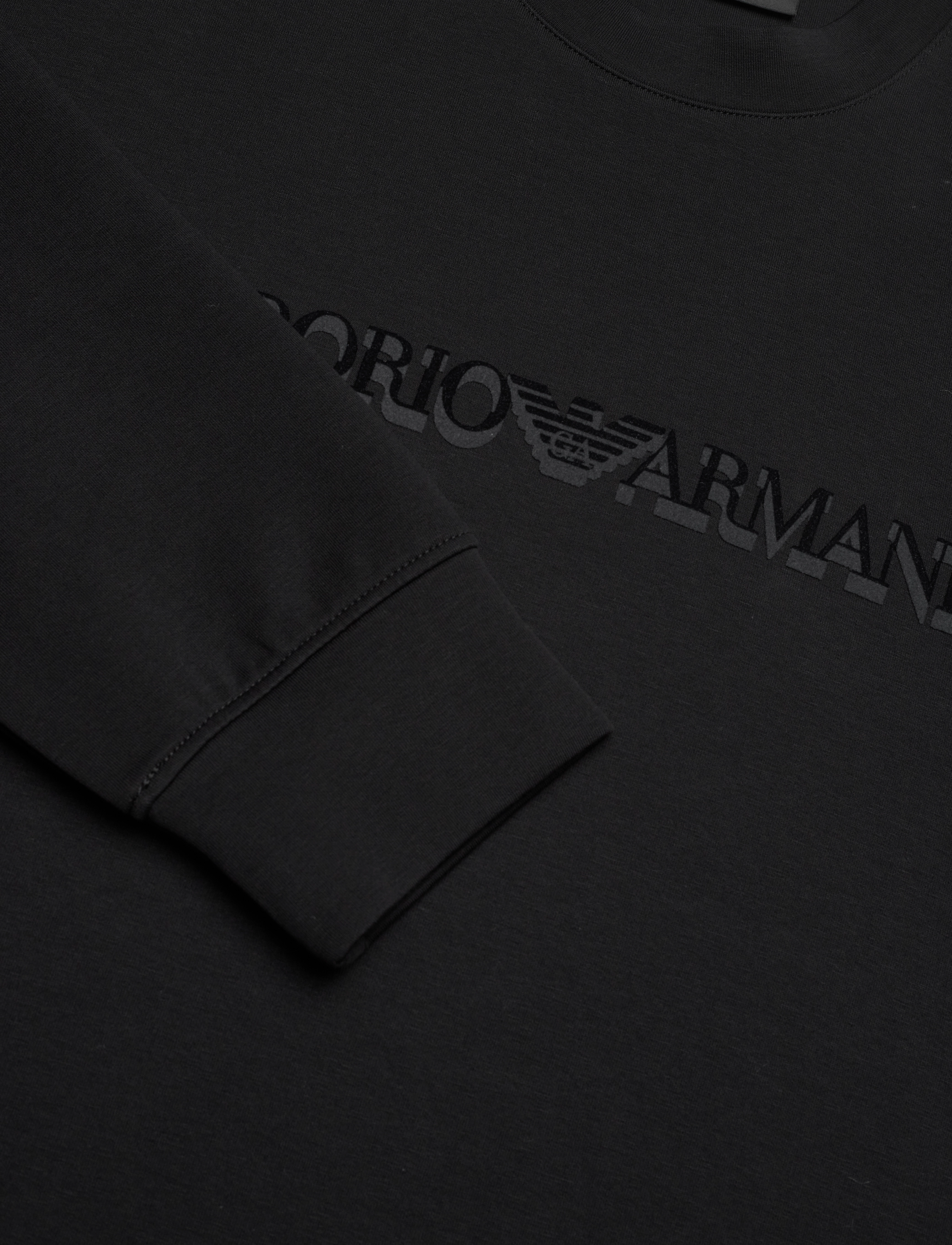Emporio Armani - FELPA - black logo - 2