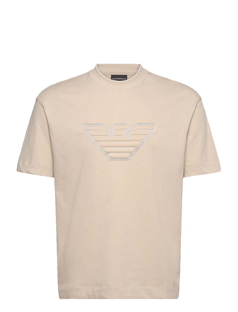 Emporio Armani - T-SHIRT - beige eagle - 0